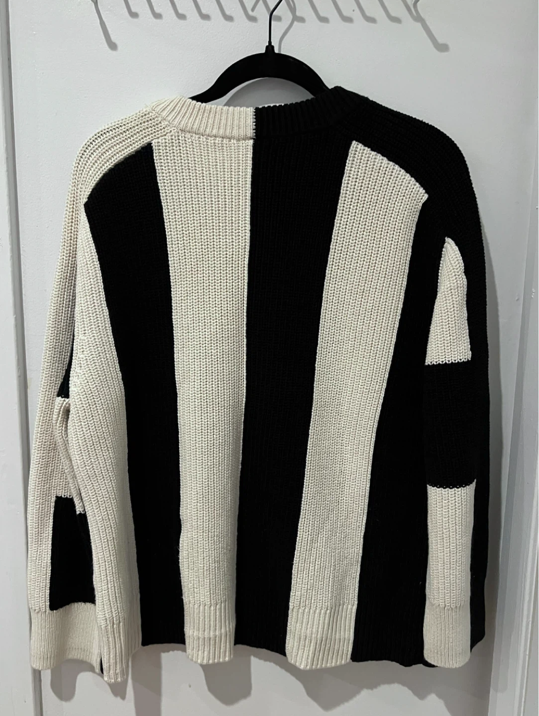 ARKET Block Striped Heavy Ribbed Crewneck Sweater - photo 4