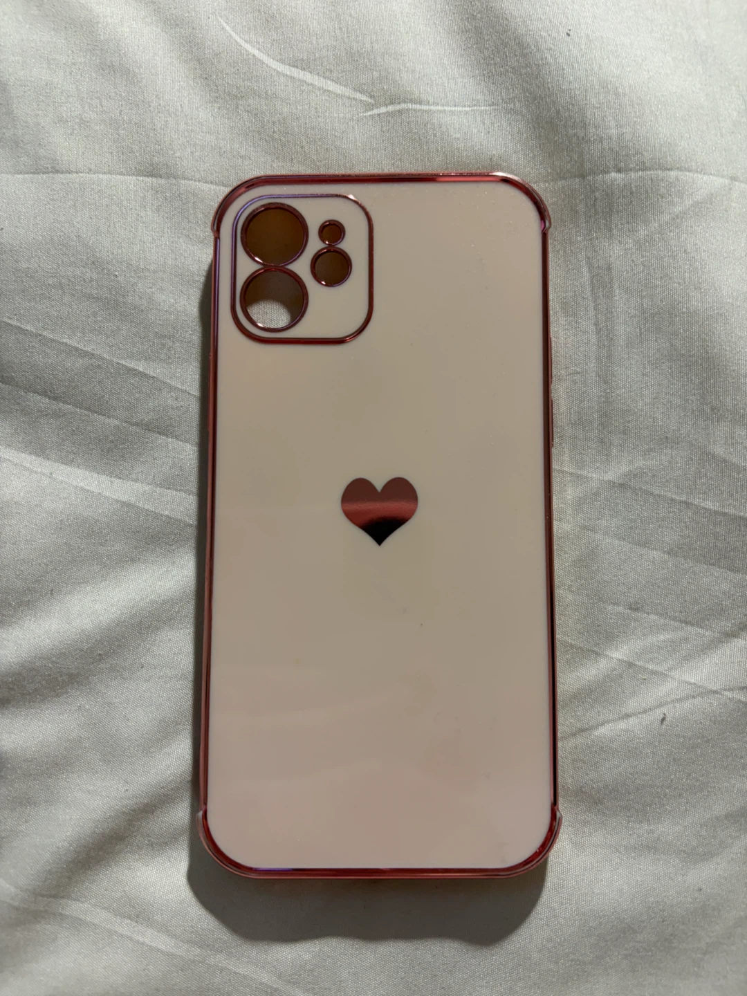 Pink Phone Case with Heart Design