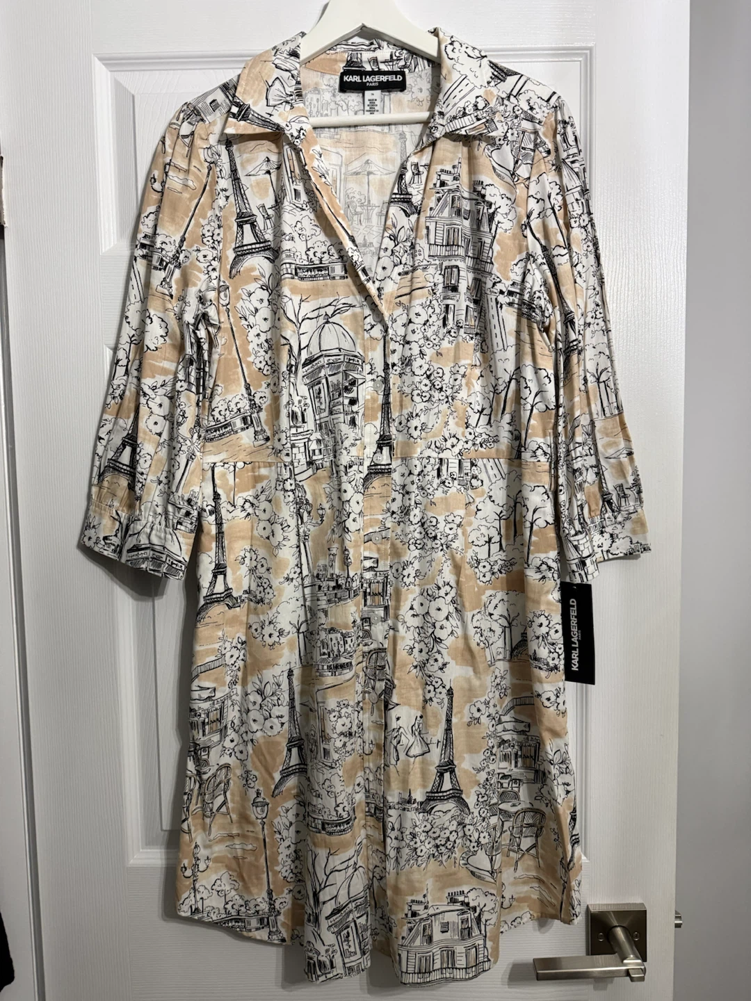 Karl Lagerfeld Paris Parisian Scene Print Dress - photo 2