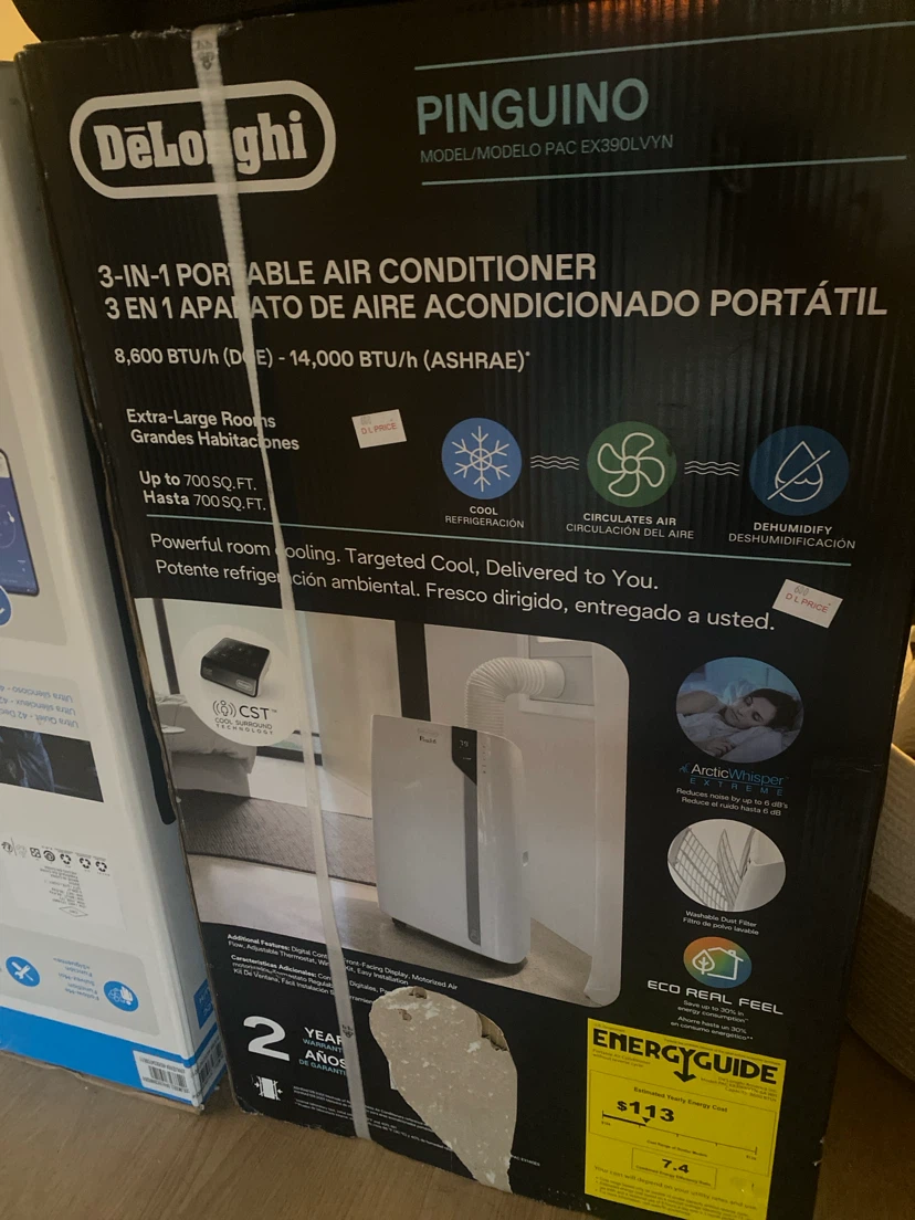 DeLonghi Pinguino PAC EX390LVYN Portable Air Conditioner