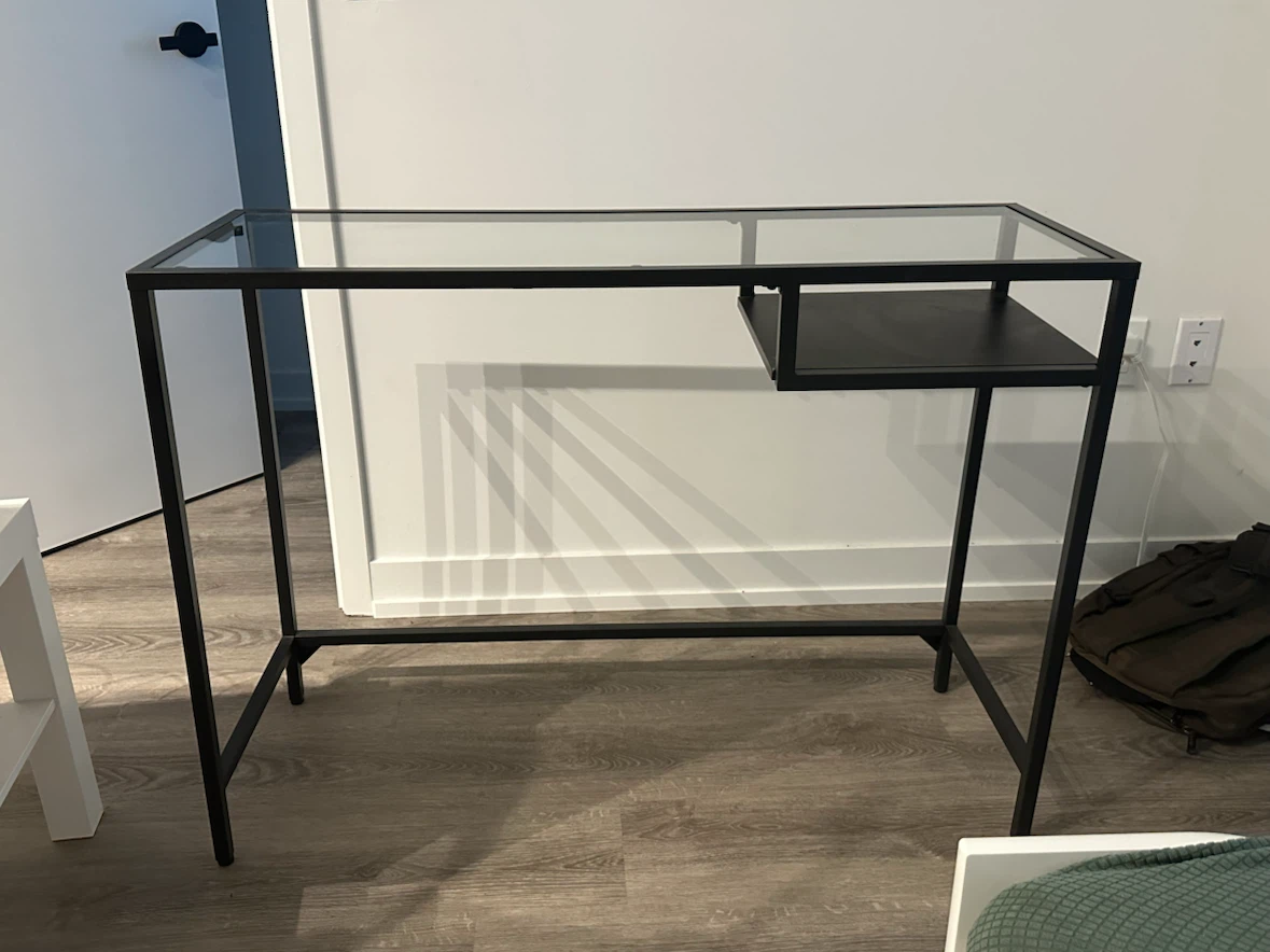 IKEA Glass Desk – Excellent Condition - photo 2