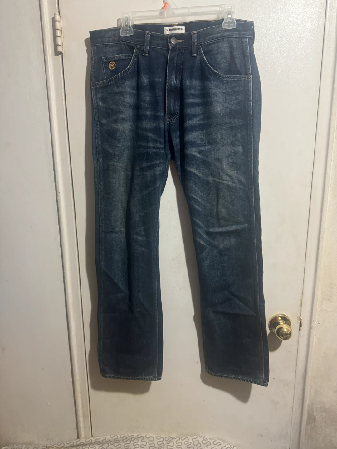 BAPE Jeans with Flame Logo - photo 3