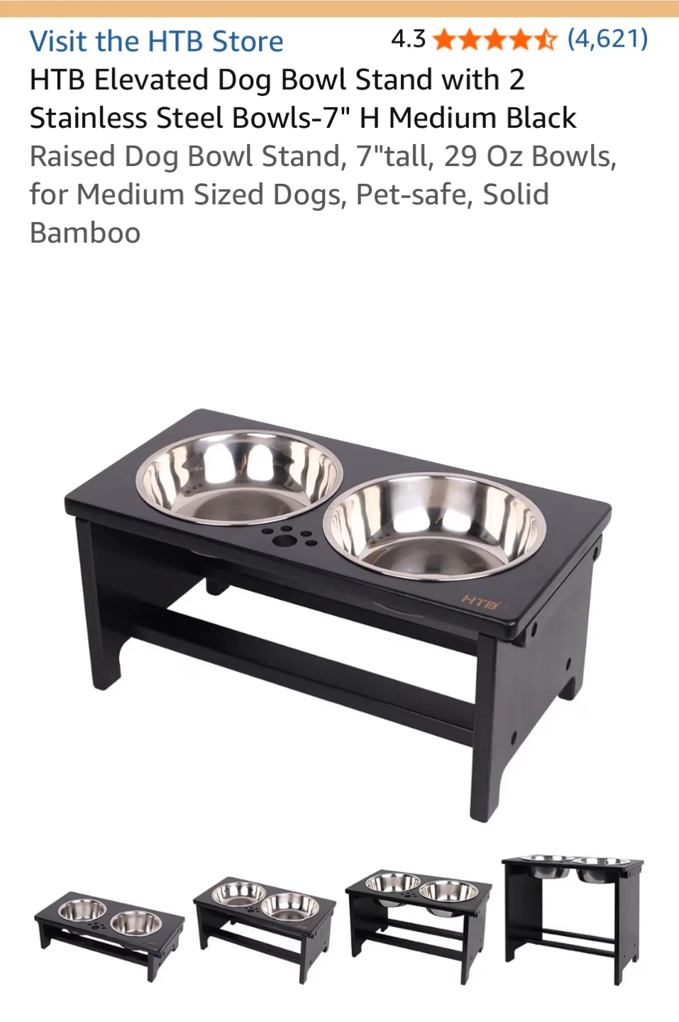 HTB Elevated Dog Bowl - photo 2