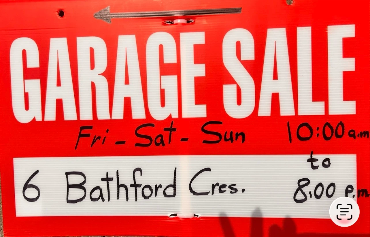 Garage Sale This Weekend!