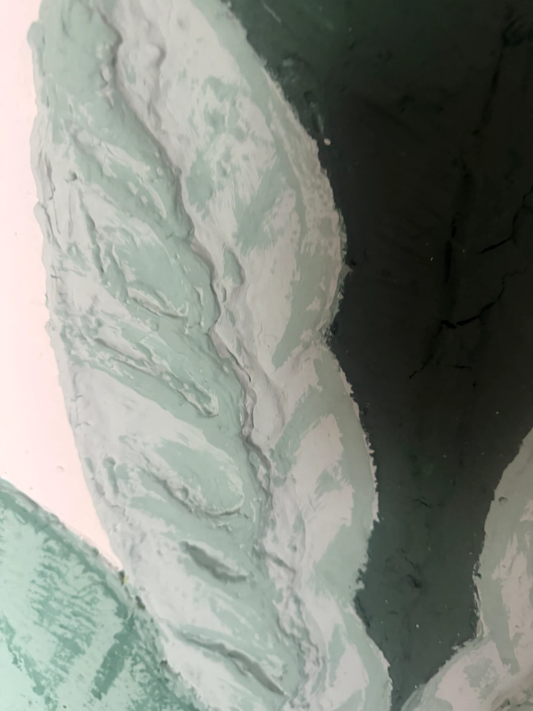 Textured Leaf Painting - photo 3