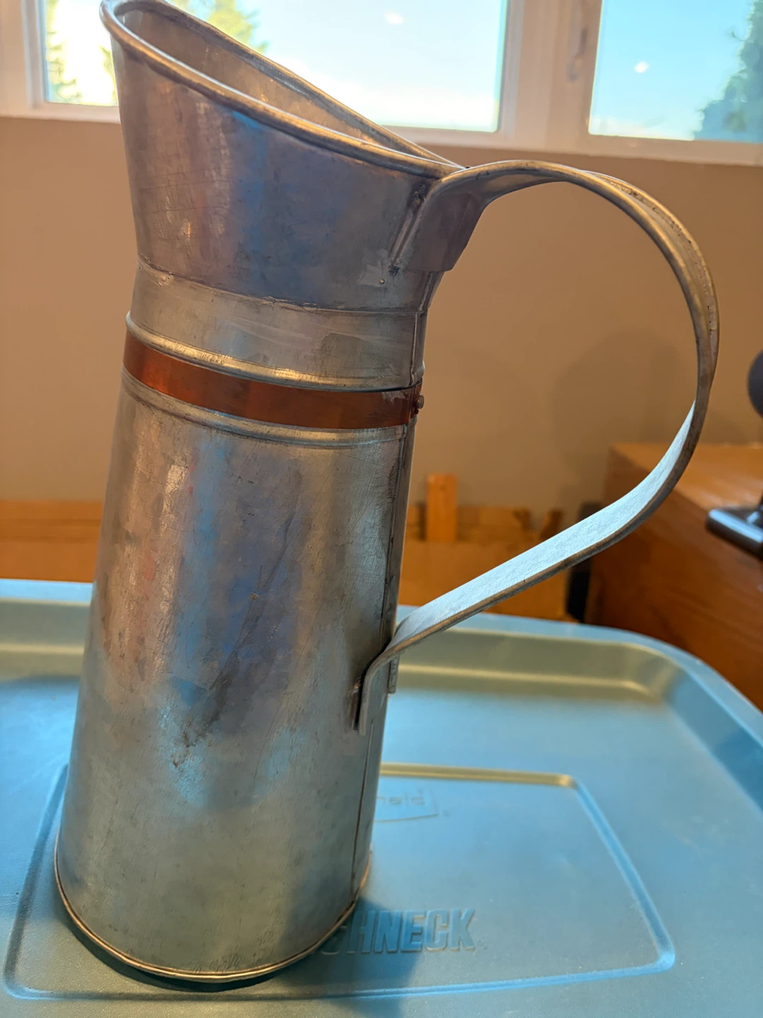 Handcrafted Metal Pitcher