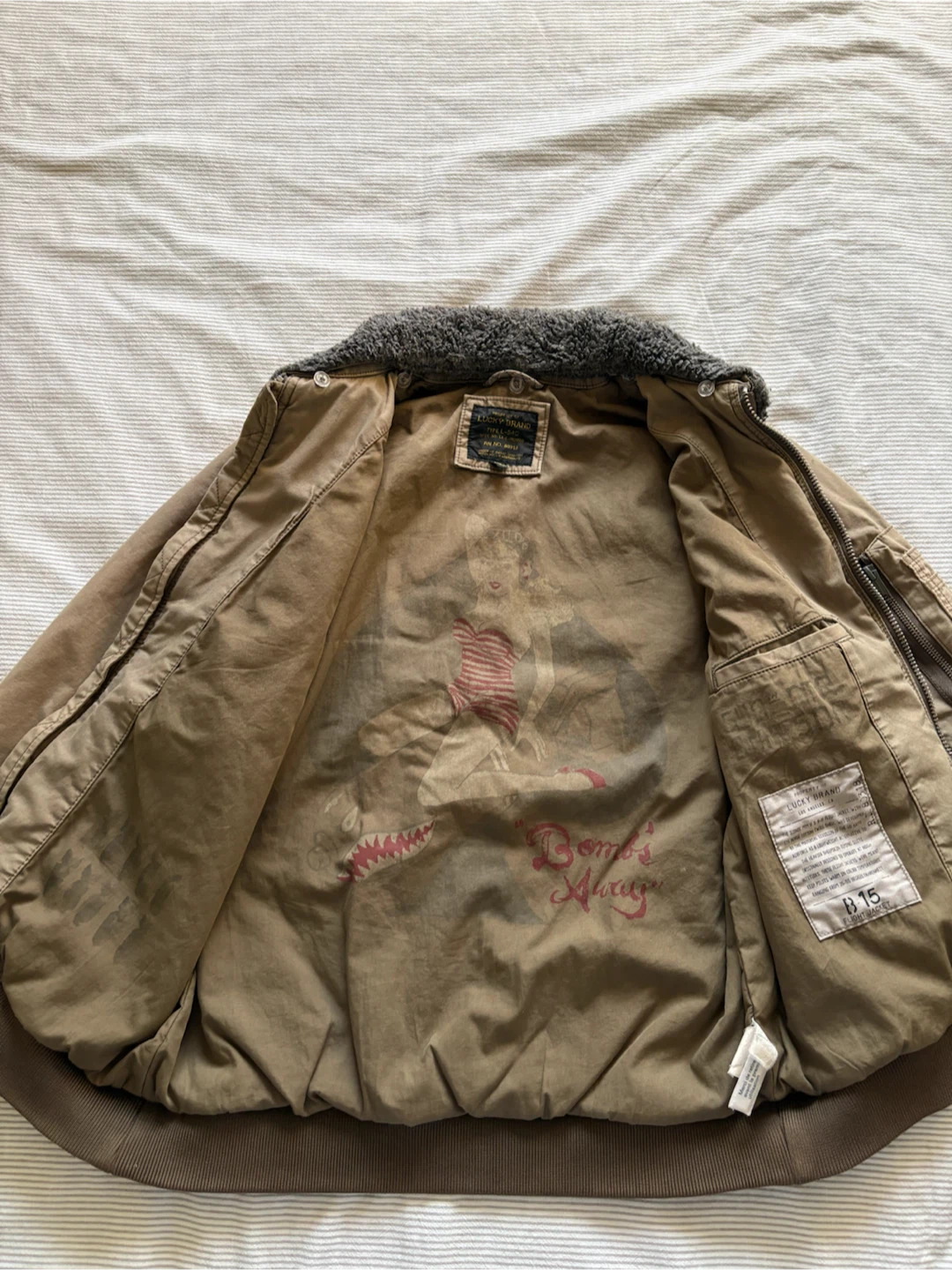 Vintage WWII replica bomber jacket by Lucky Brand - photo 2