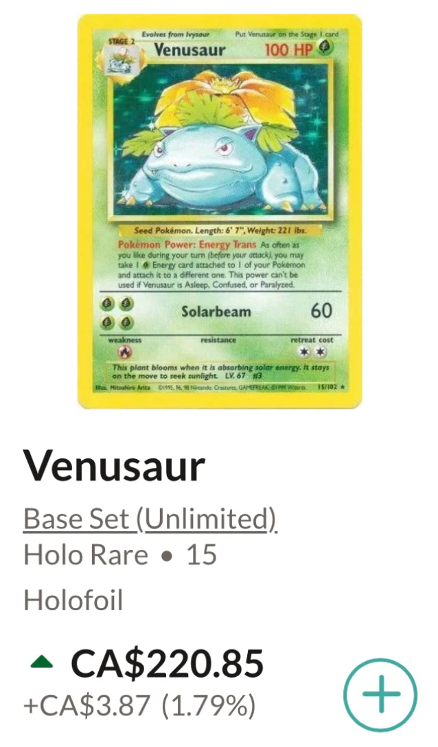 Venusaur (Holo) • Pokémon Base Set (Unlimited) *** - photo 3