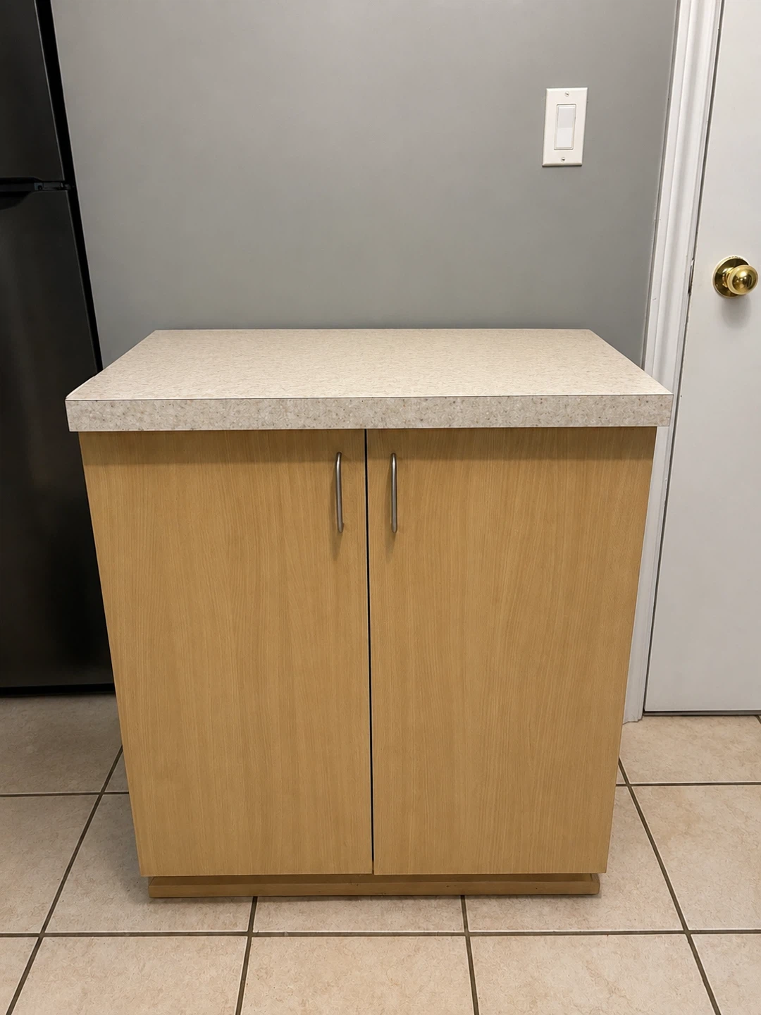 Kitchen Two-Door Cabinet with Countertop