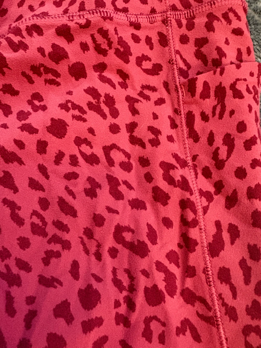 Athleta Pink Leopard Print Leggings