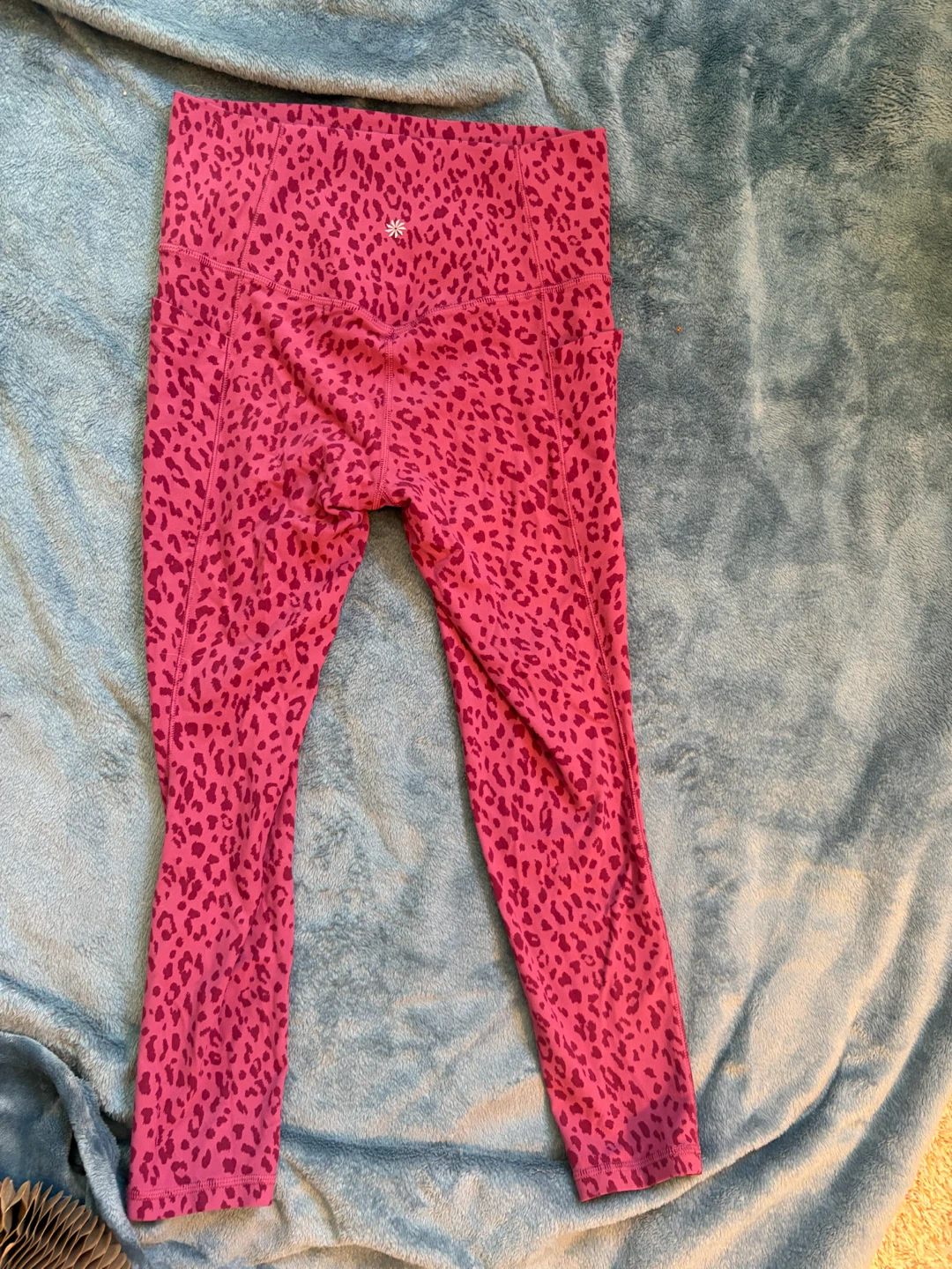 Athleta Pink Leopard Print Leggings - photo 2