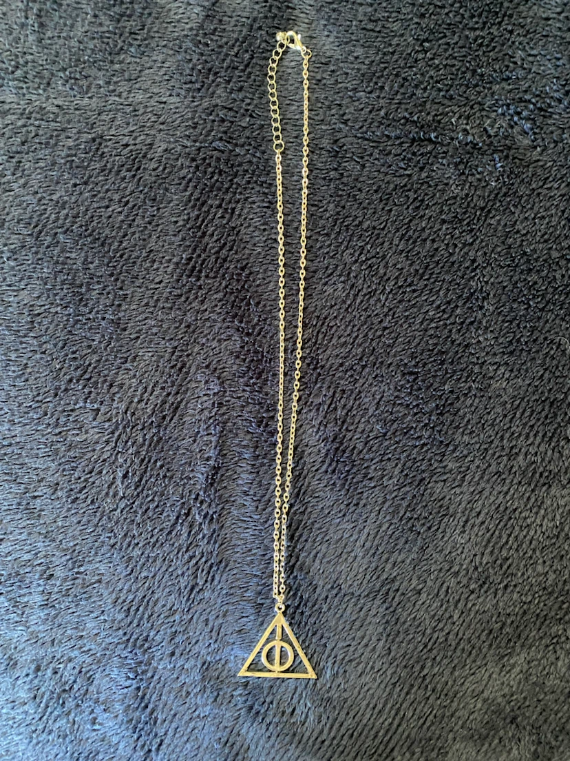 Deathly Hallows Adjustable Spinning Necklace ***