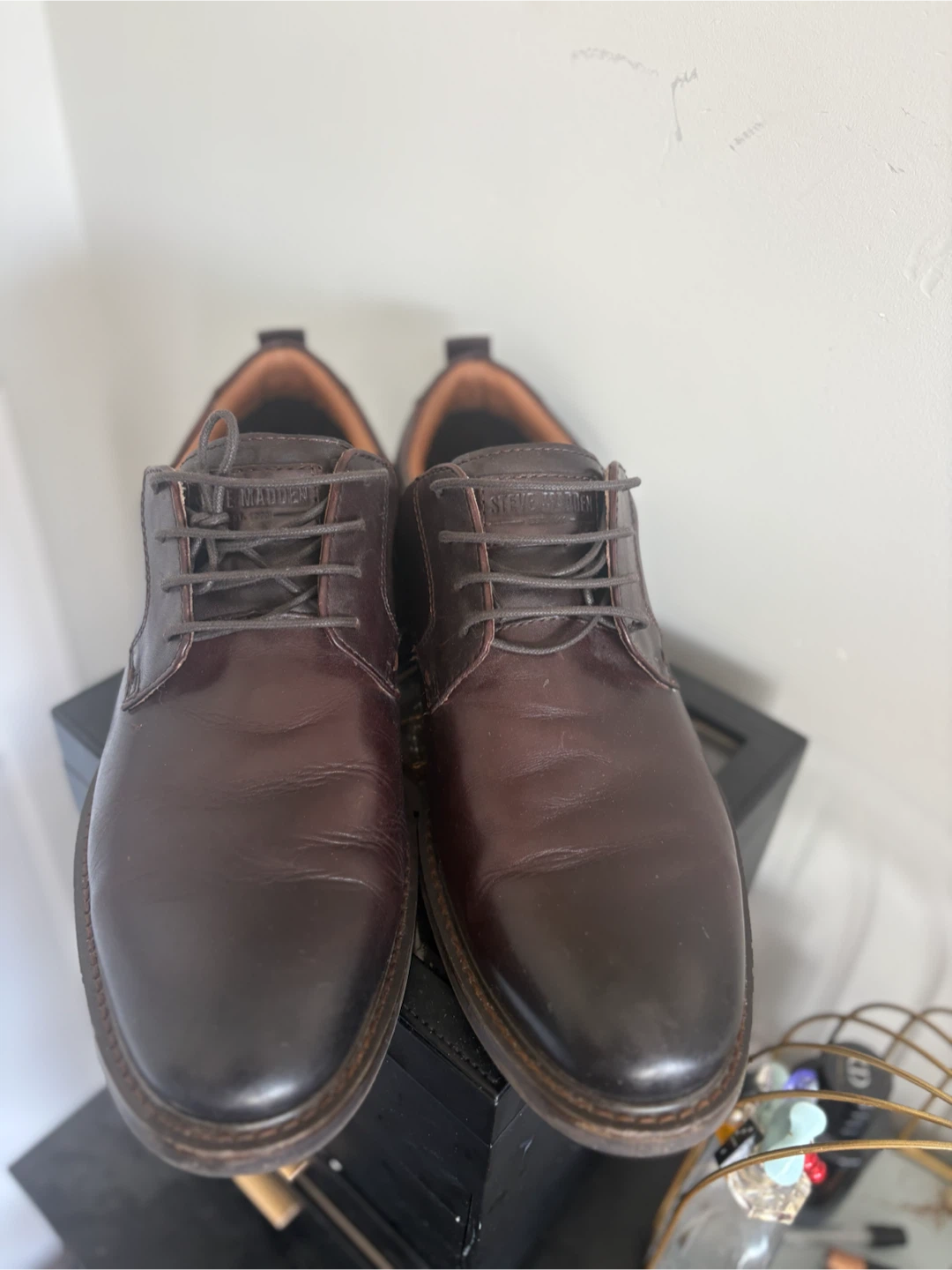 Steve Madden Men's Dark Brown Leather Dress Shoes - photo 2