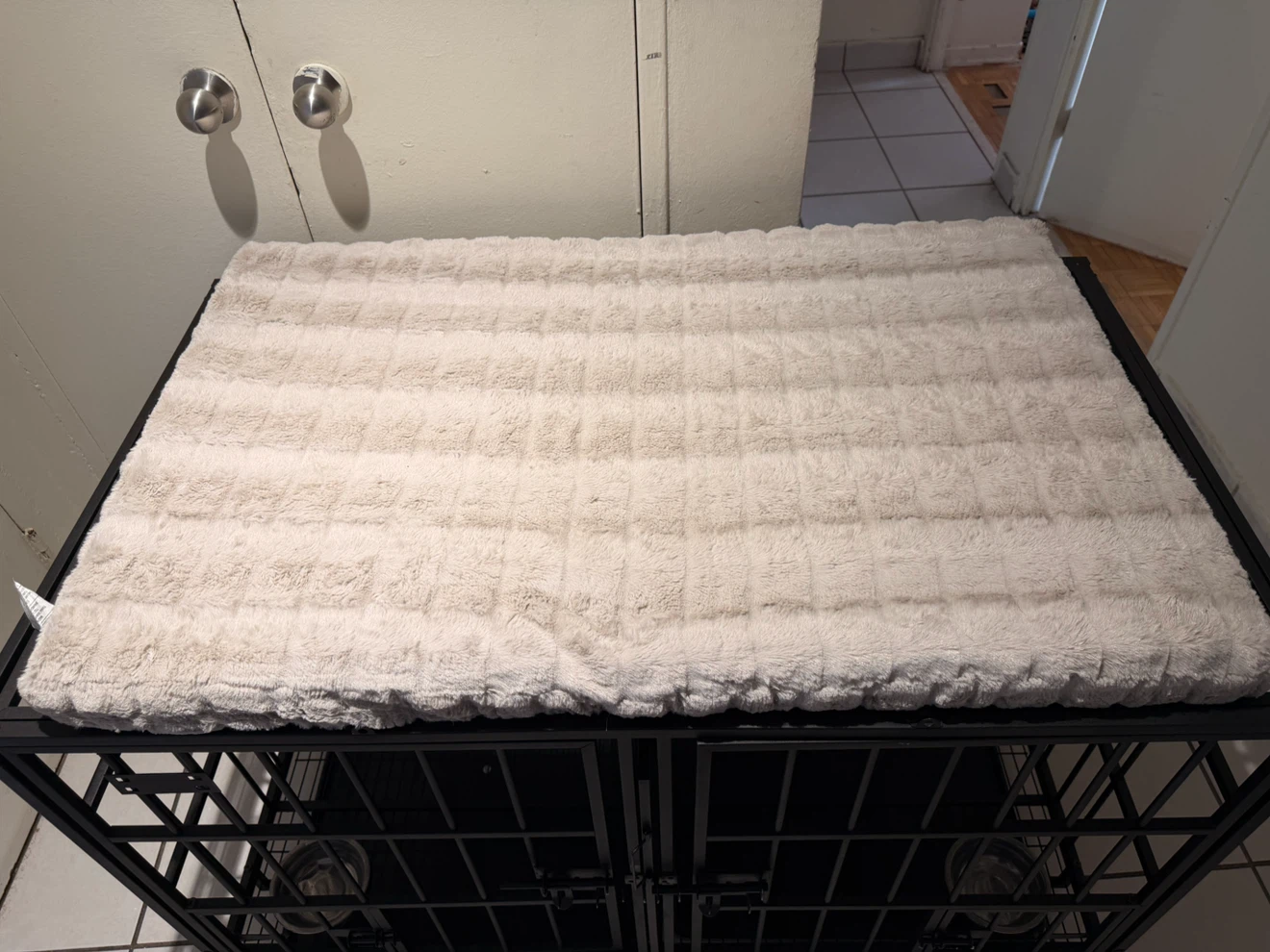 XL Heavy-Duty Dog Crate with Bed, Mat & Bowls - photo 2