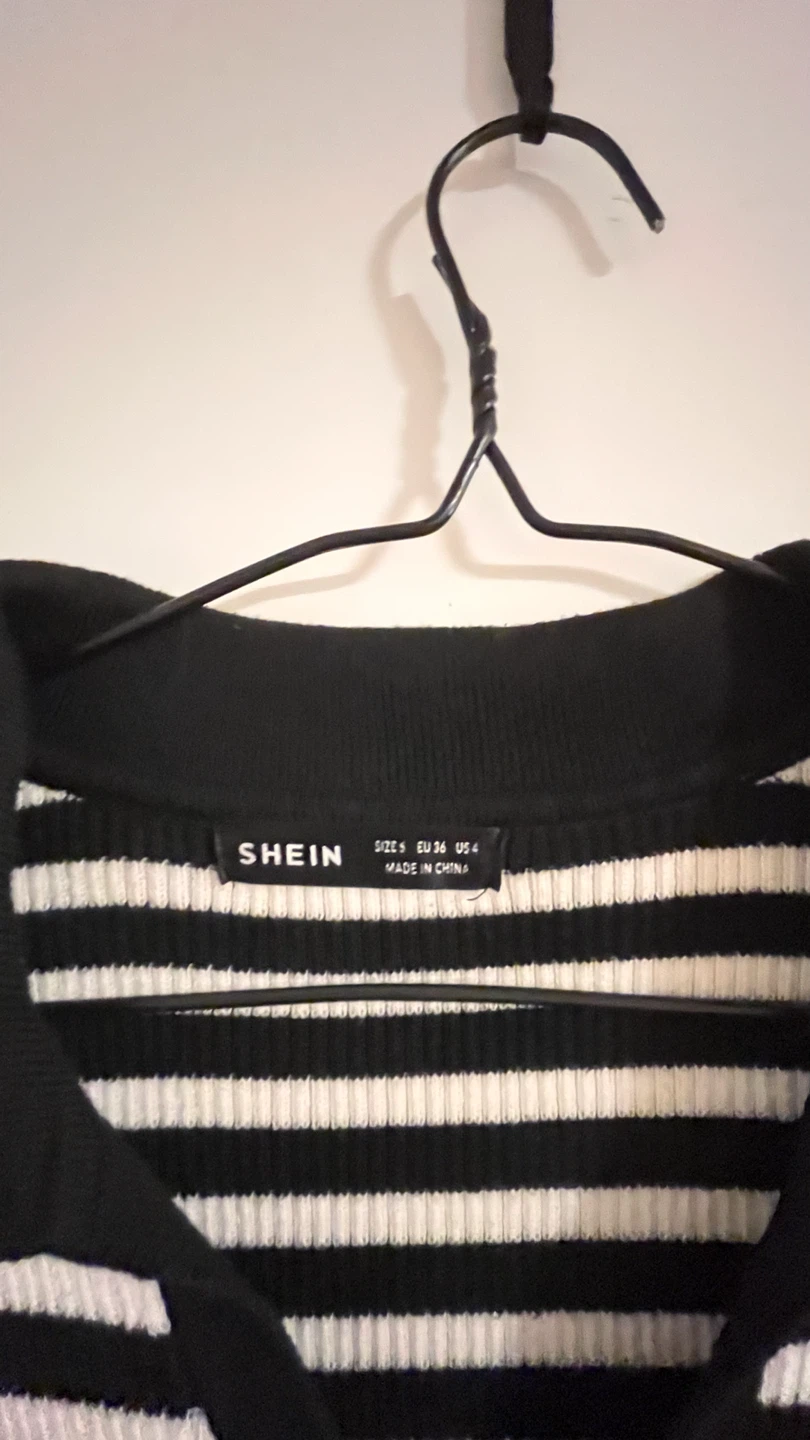 SHEIN Striped Collared Knit Dress - Size S - photo 2