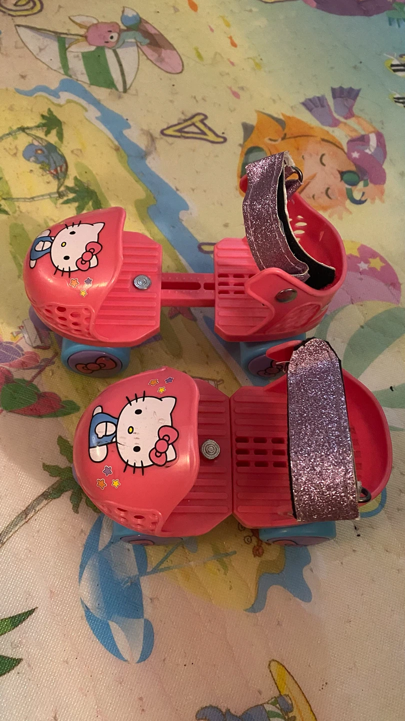 Hello Kitty Pink Adjustable Roller Skates for Kids