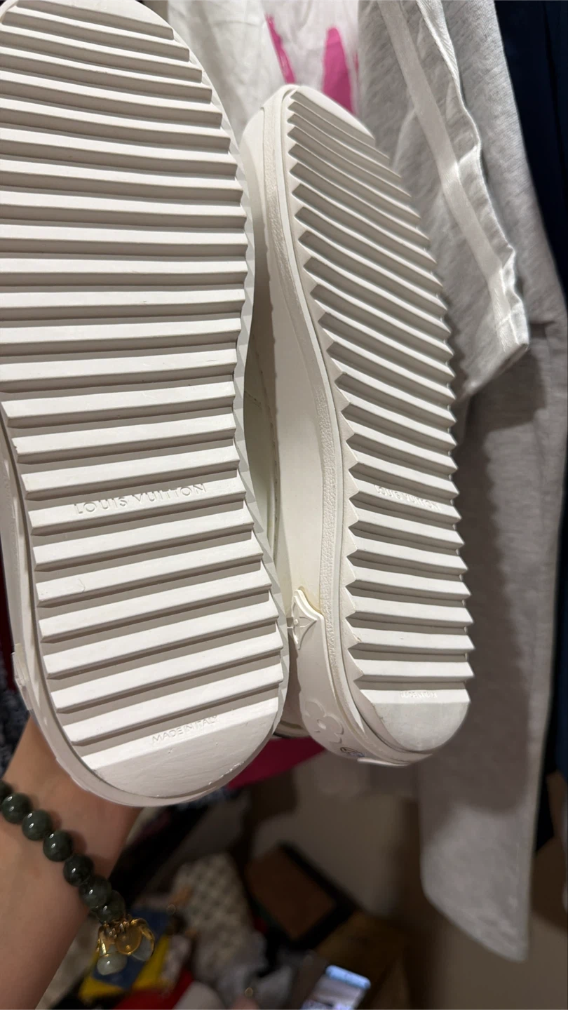 White & Brown Monogram Sneakers - photo 2