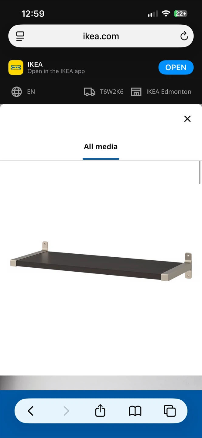 IKEA BERGSHULT Wall Shelf - photo 2