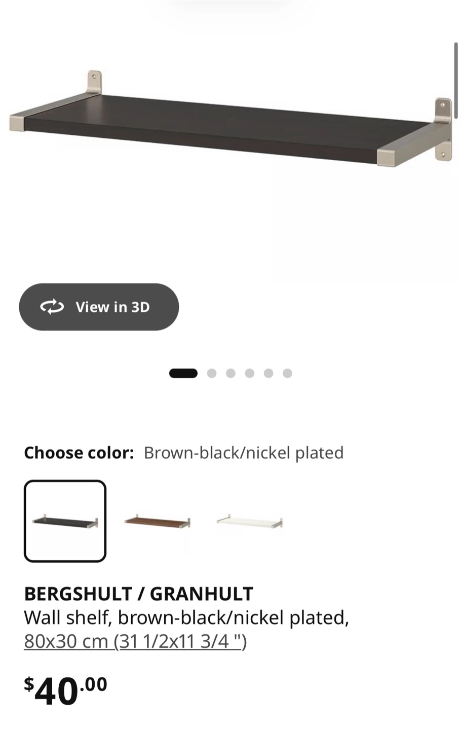IKEA BERGSHULT Wall Shelf - photo 3