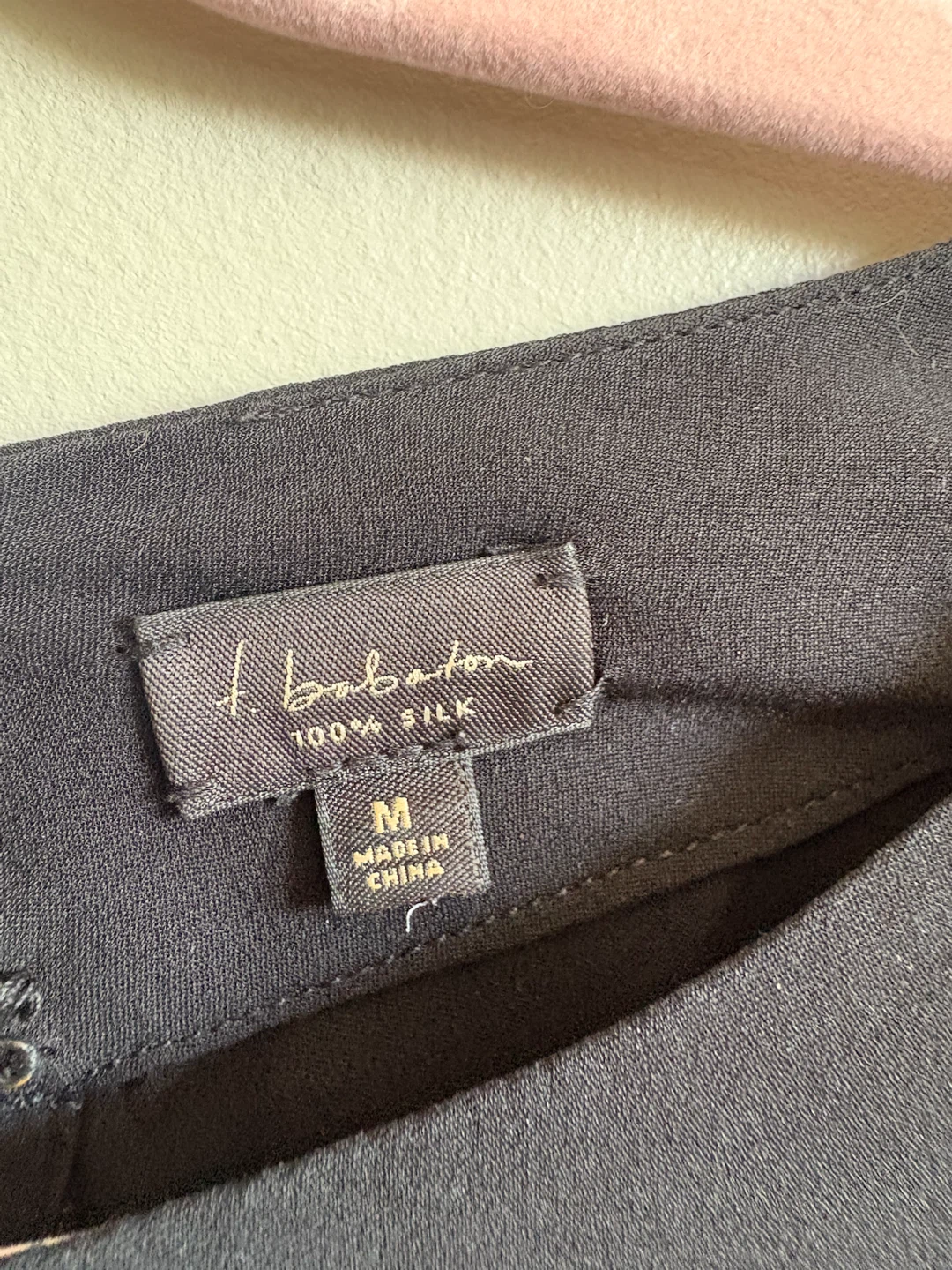 Babaton 100% Silk Black Blouse - photo 2