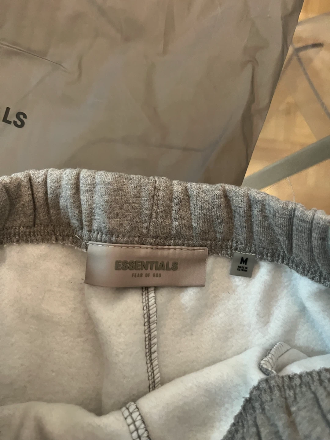 ESSENTIALS Fear of God Grey Sweat Shorts - photo 2