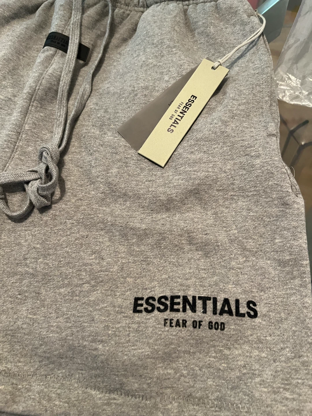ESSENTIALS Fear of God Grey Sweat Shorts - photo 3