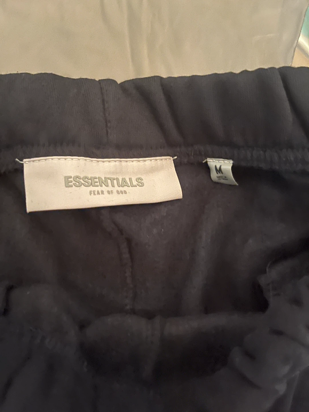 Essentials Fear of God Black Sweat Shorts - photo 2