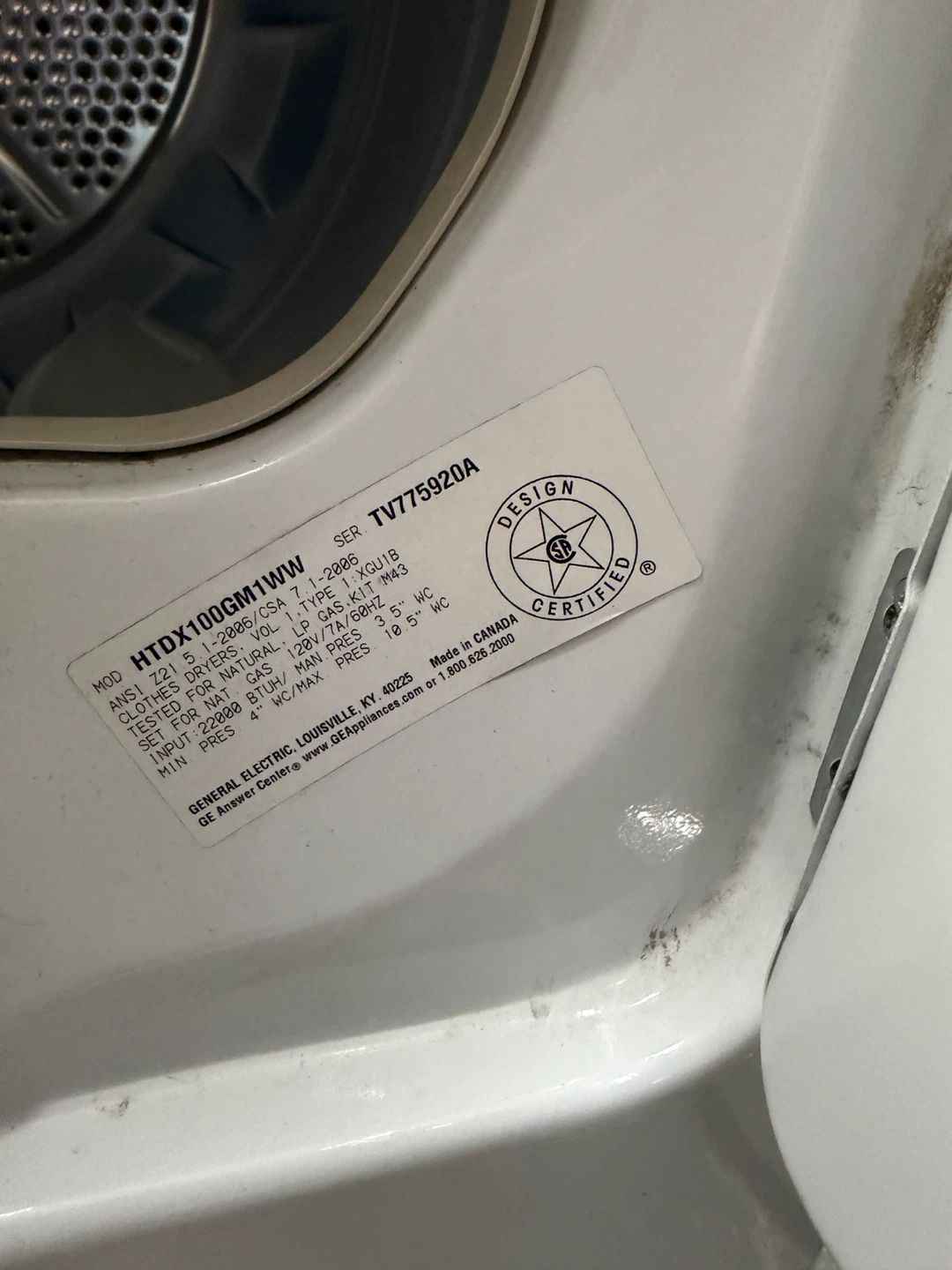 Hotpoint Electric Dryer HTDX100GM1WW - photo 2