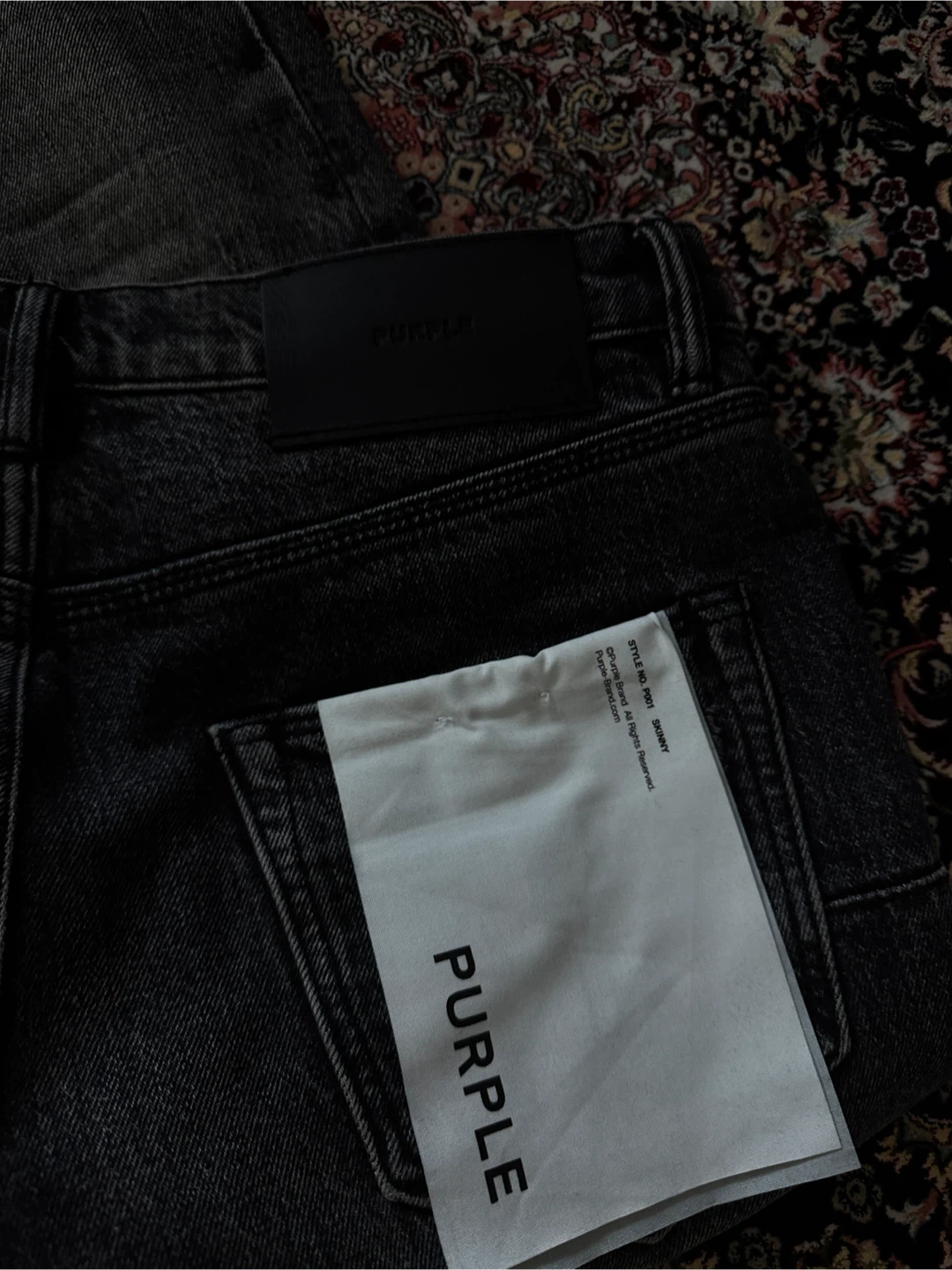 Purple Brand Distressed Skinny Jeans Black Size 30 - photo 3