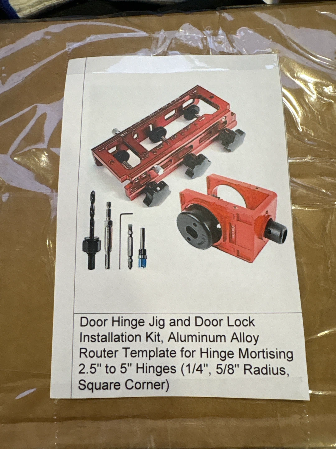 Door Hinge Jig and Door Lock Installation Kit