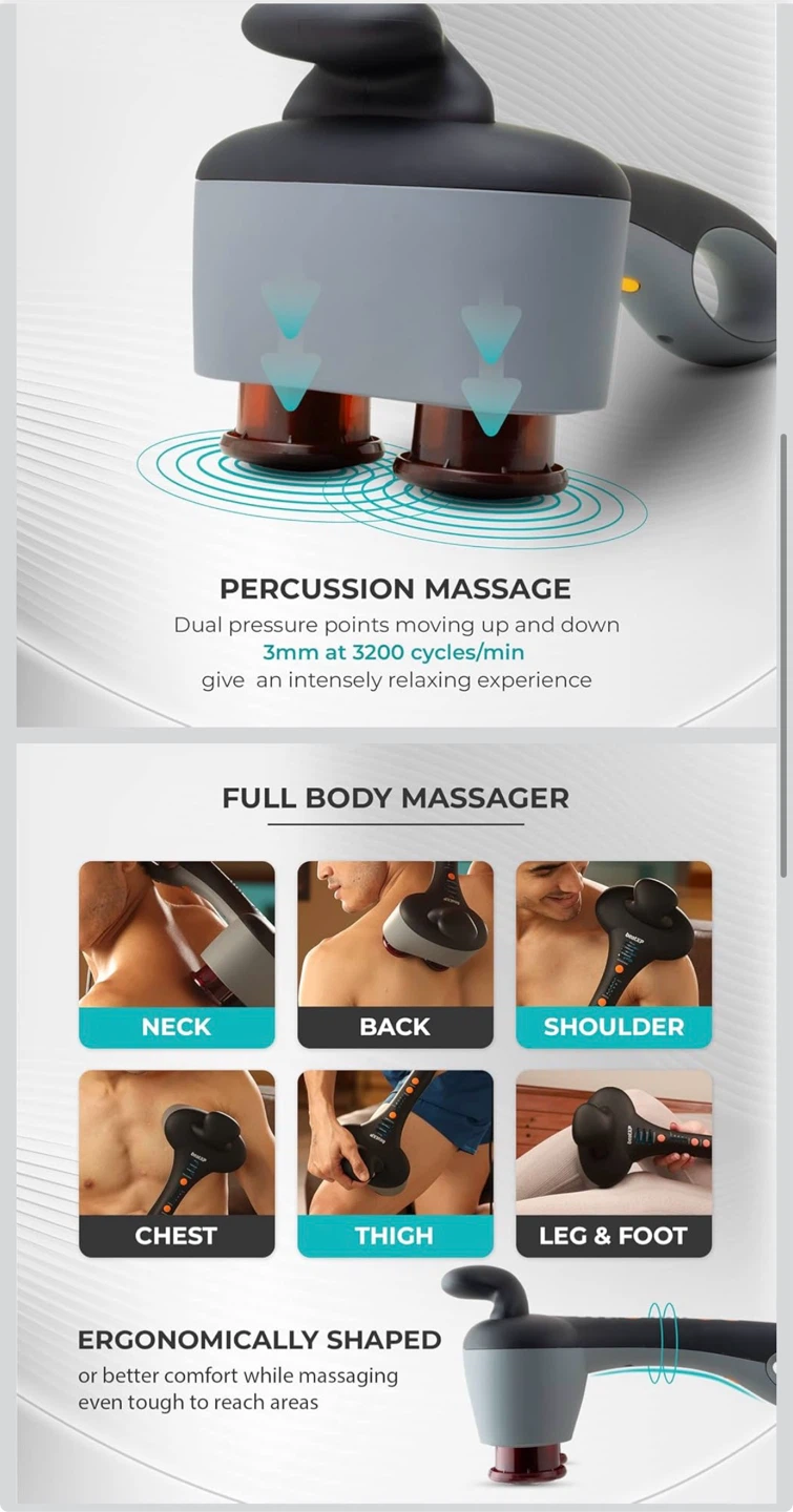 Sharper Image Dual Headed Percussion Massager - photo 2