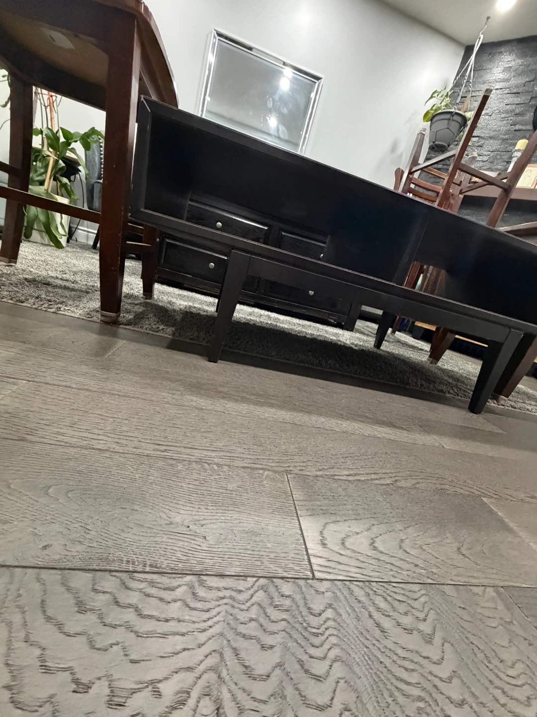 Oak Wooden Dining Chairs x4  and IKEA Regissor  Coffee Table - photo 2