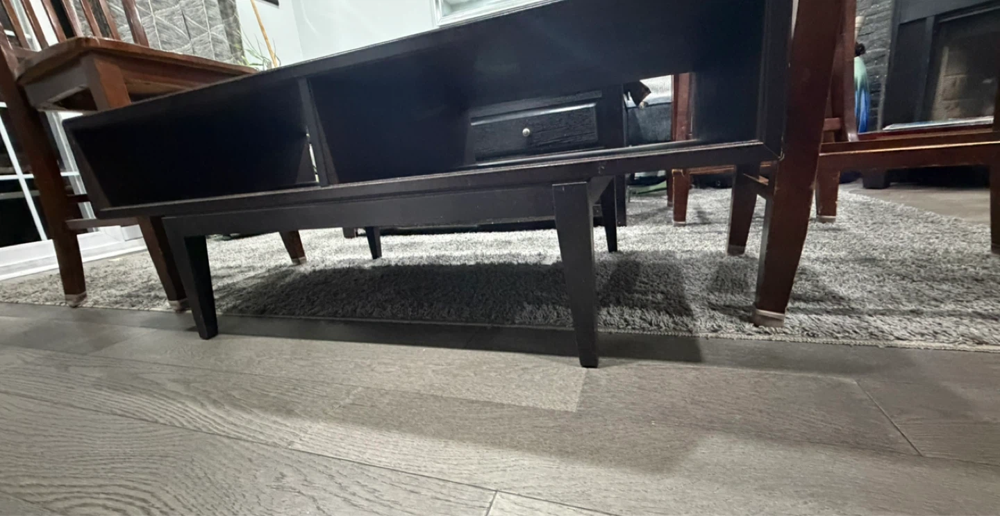 Oak Wooden Dining Chairs x4  and IKEA Regissor  Coffee Table - photo 3