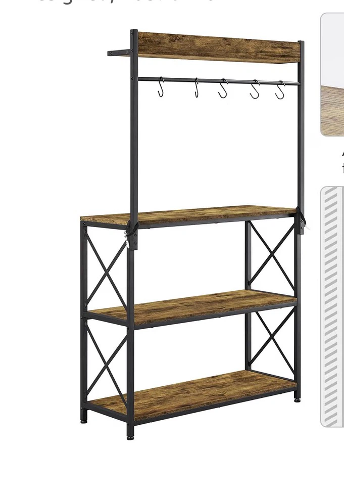 Industrial Bakers Rack with Shelf - photo 3