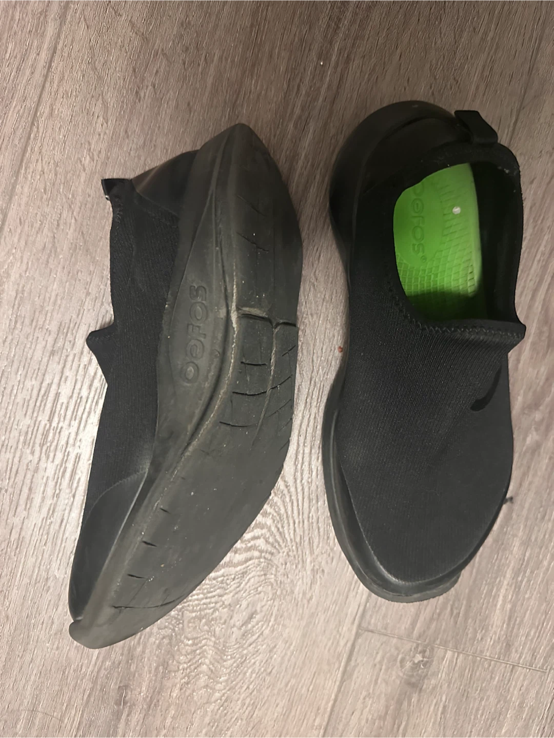OOFOS Black Slip-On Shoes - photo 2