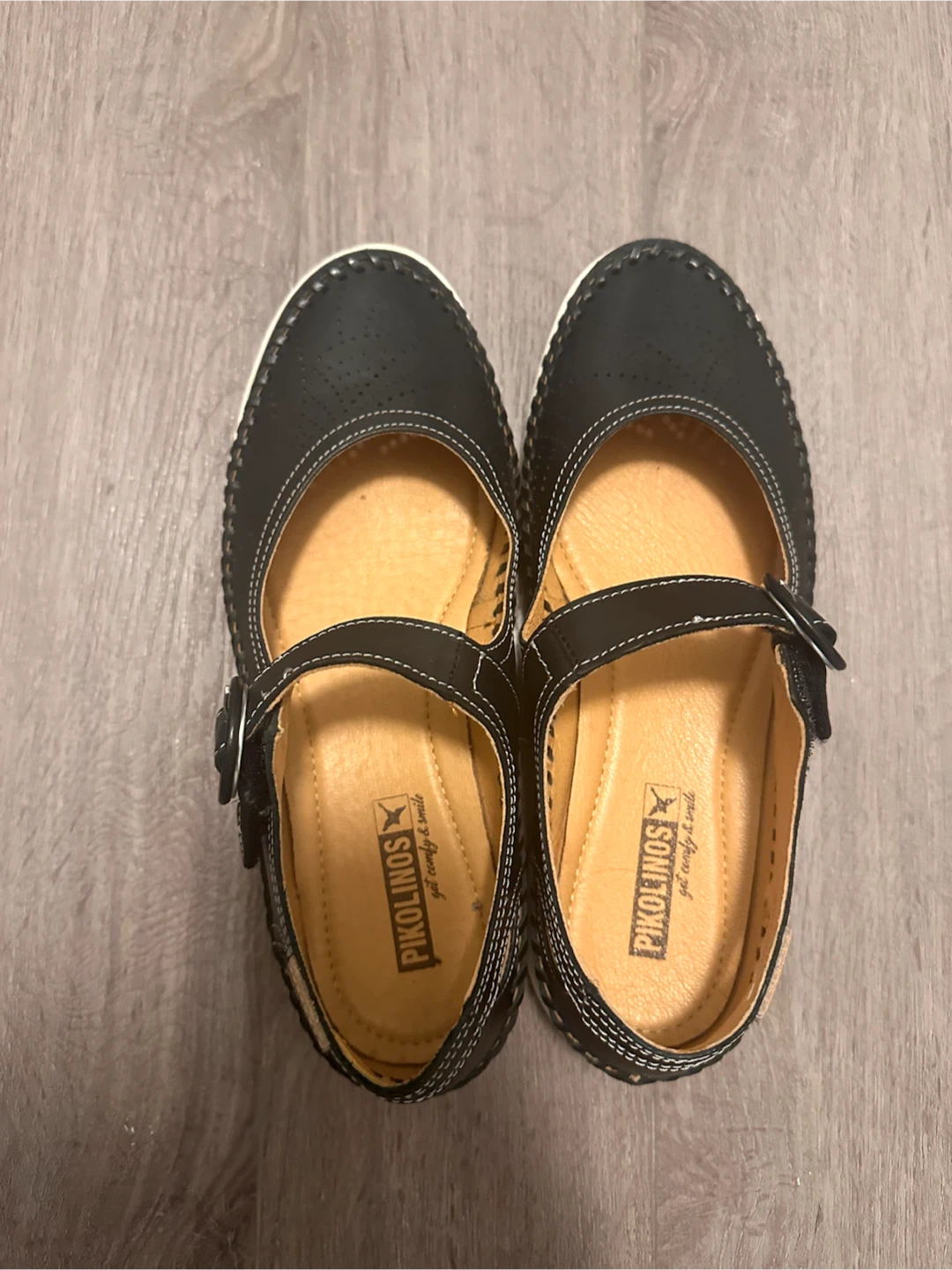 Pikolinos Black Mary Jane Shoes