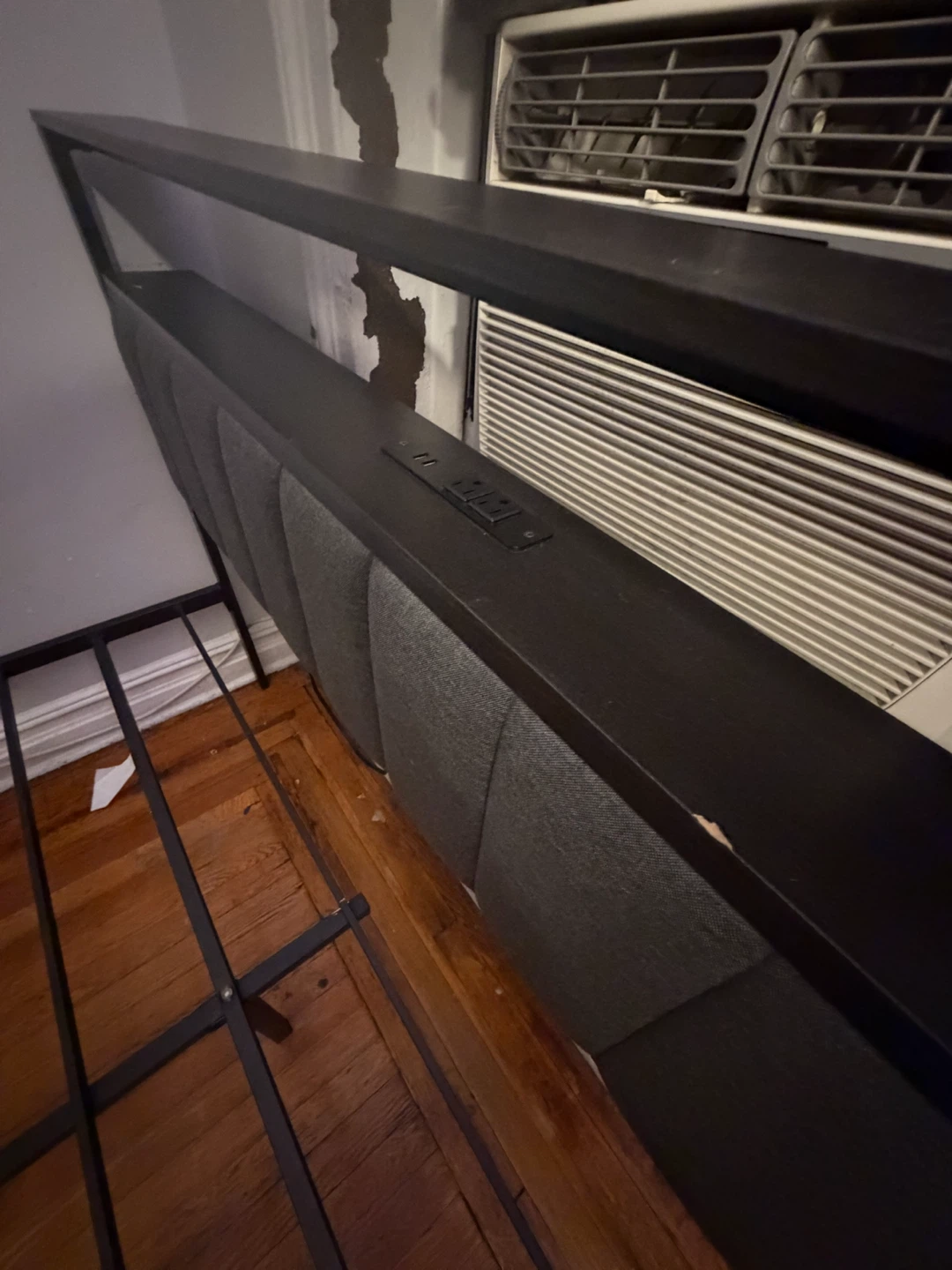 Metal Bed Frame with Upholstered Headboard - photo 4