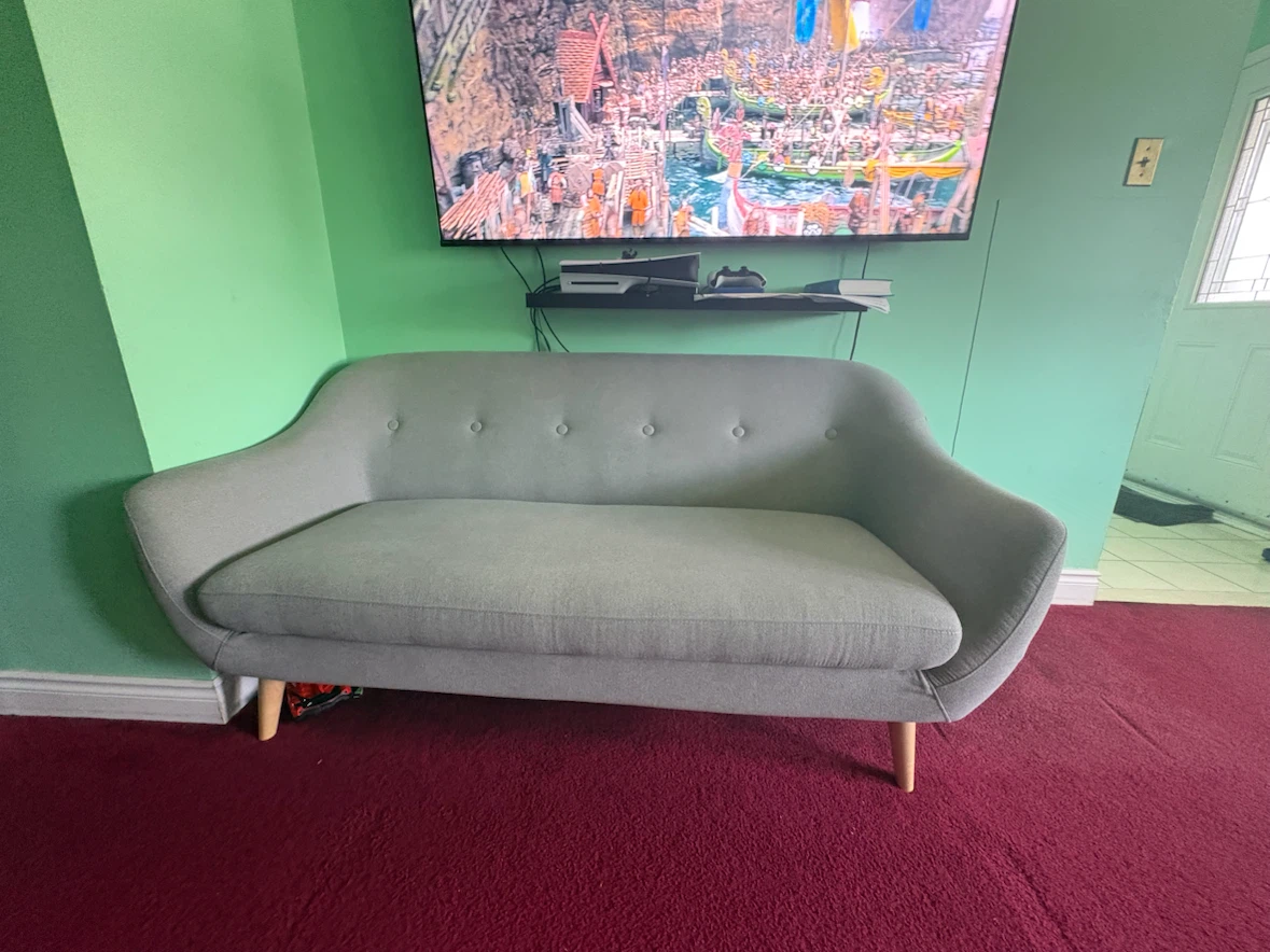 Grey Loveseat Sofa