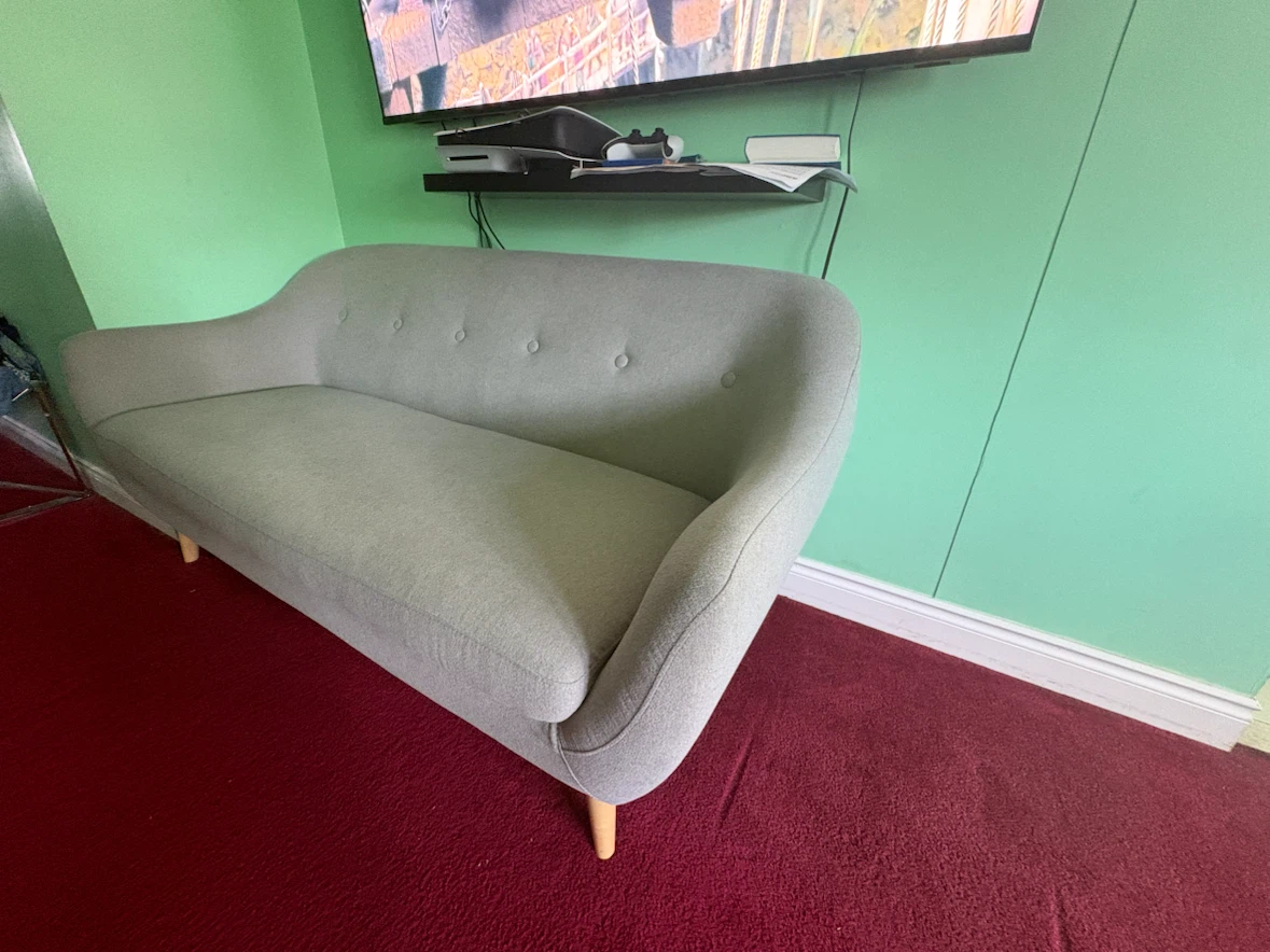 Grey Loveseat Sofa - photo 2