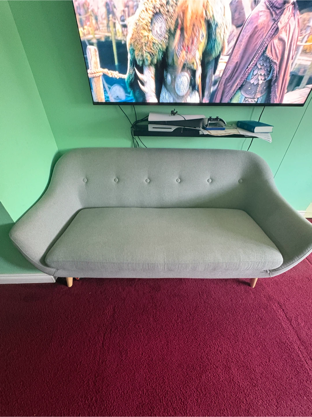 Grey Loveseat Sofa - photo 3