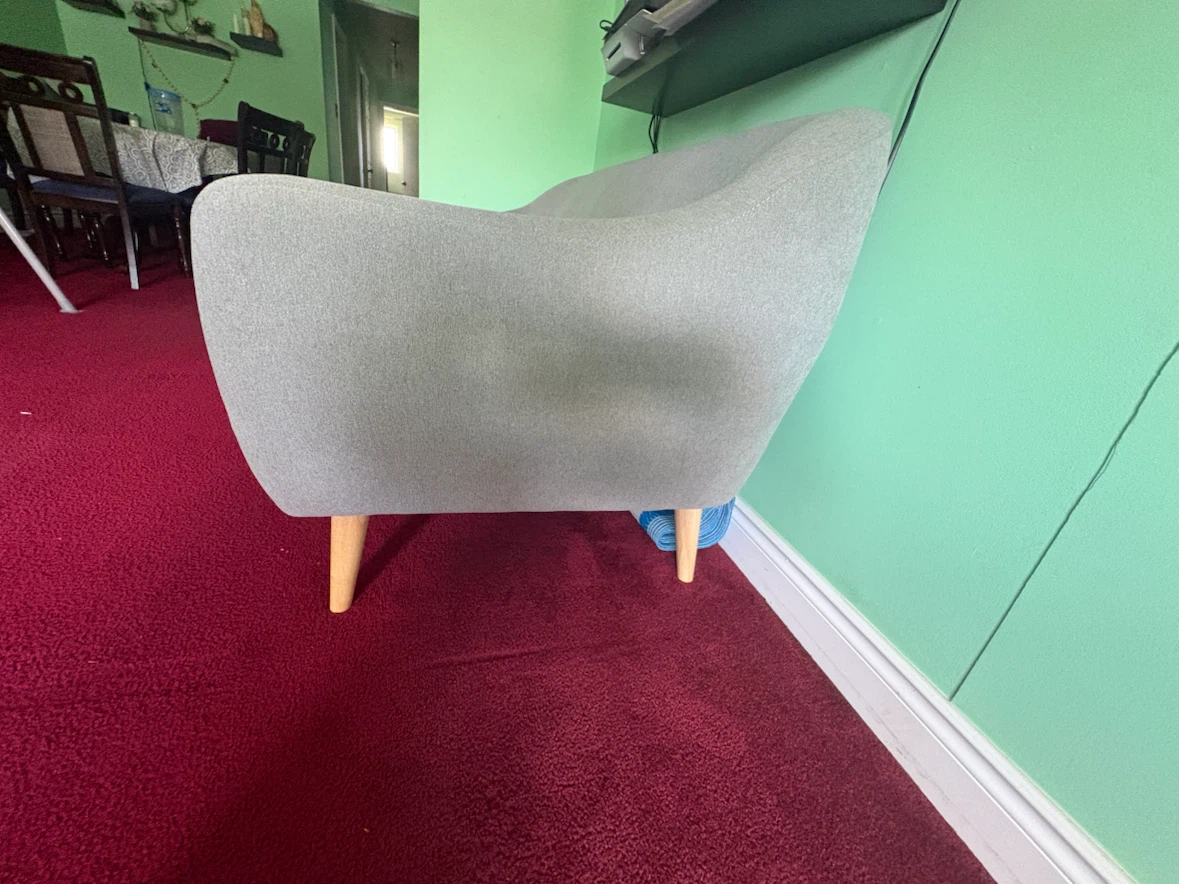 Grey Loveseat Sofa - photo 4