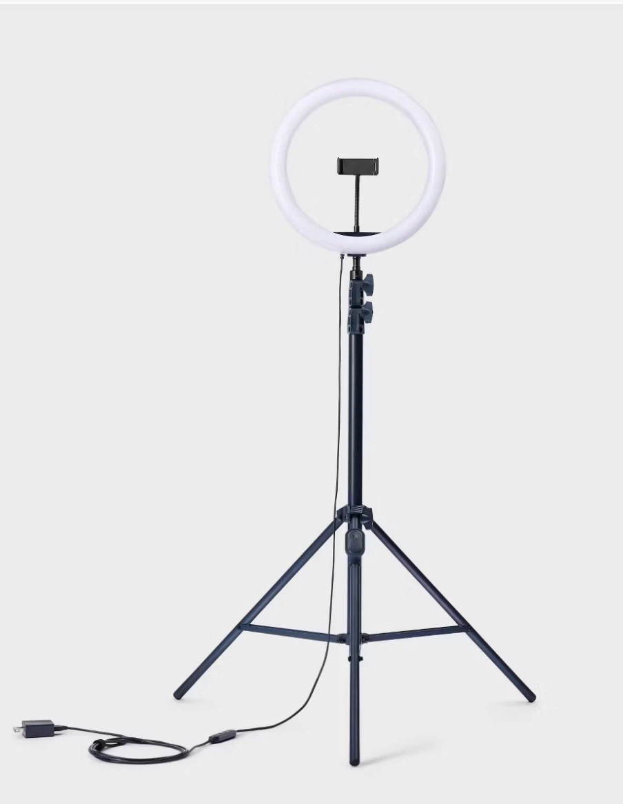 Brand New 12" Ring Light Tripod with Bluetooth Remote - photo 3