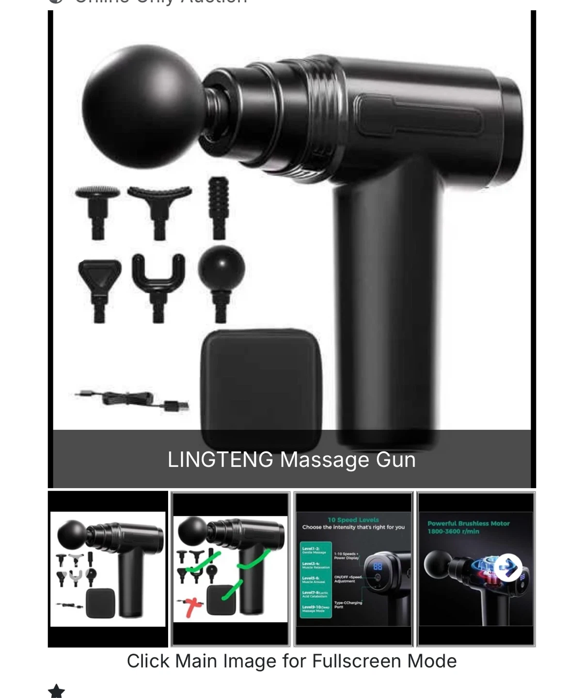 LINGTENG Massage Gun with Attachments