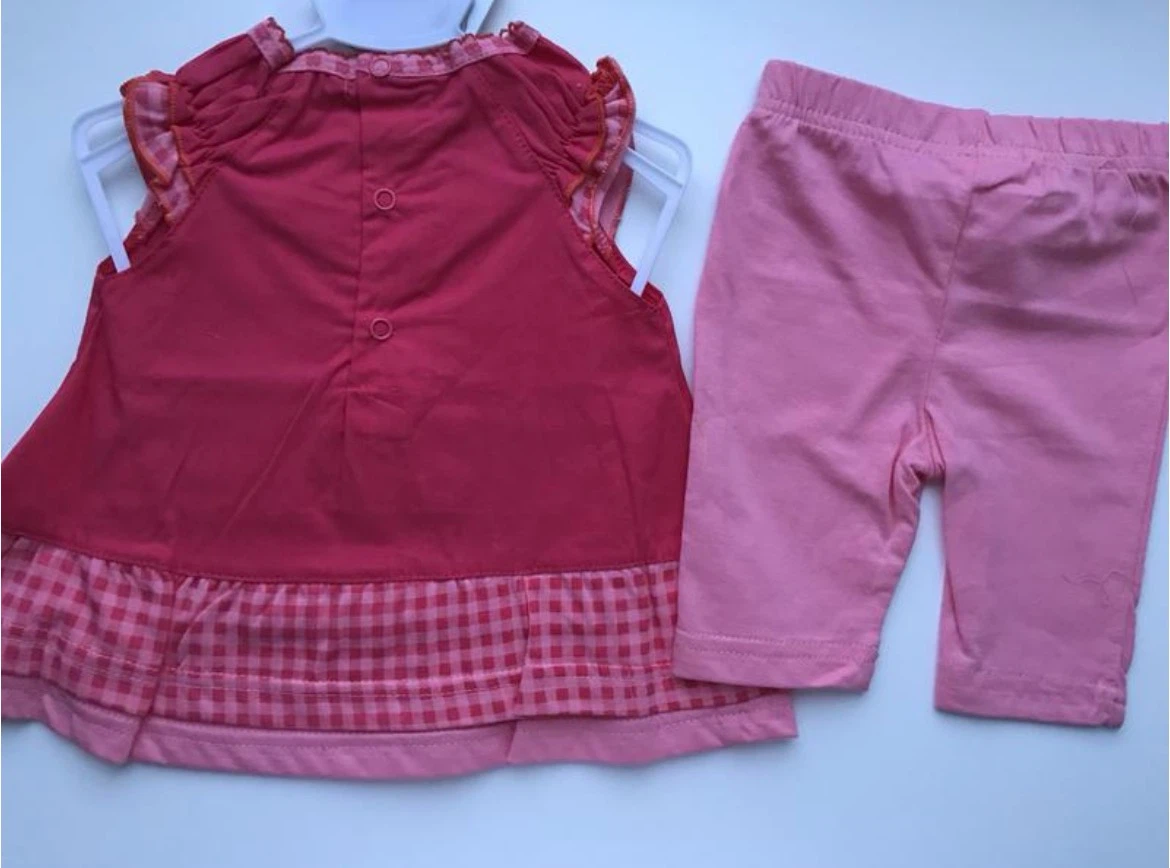 NEW TOM & KiDDY Girls 2-Piece Tunic & Shorts Set 2-3M, 4-6M - photo 2