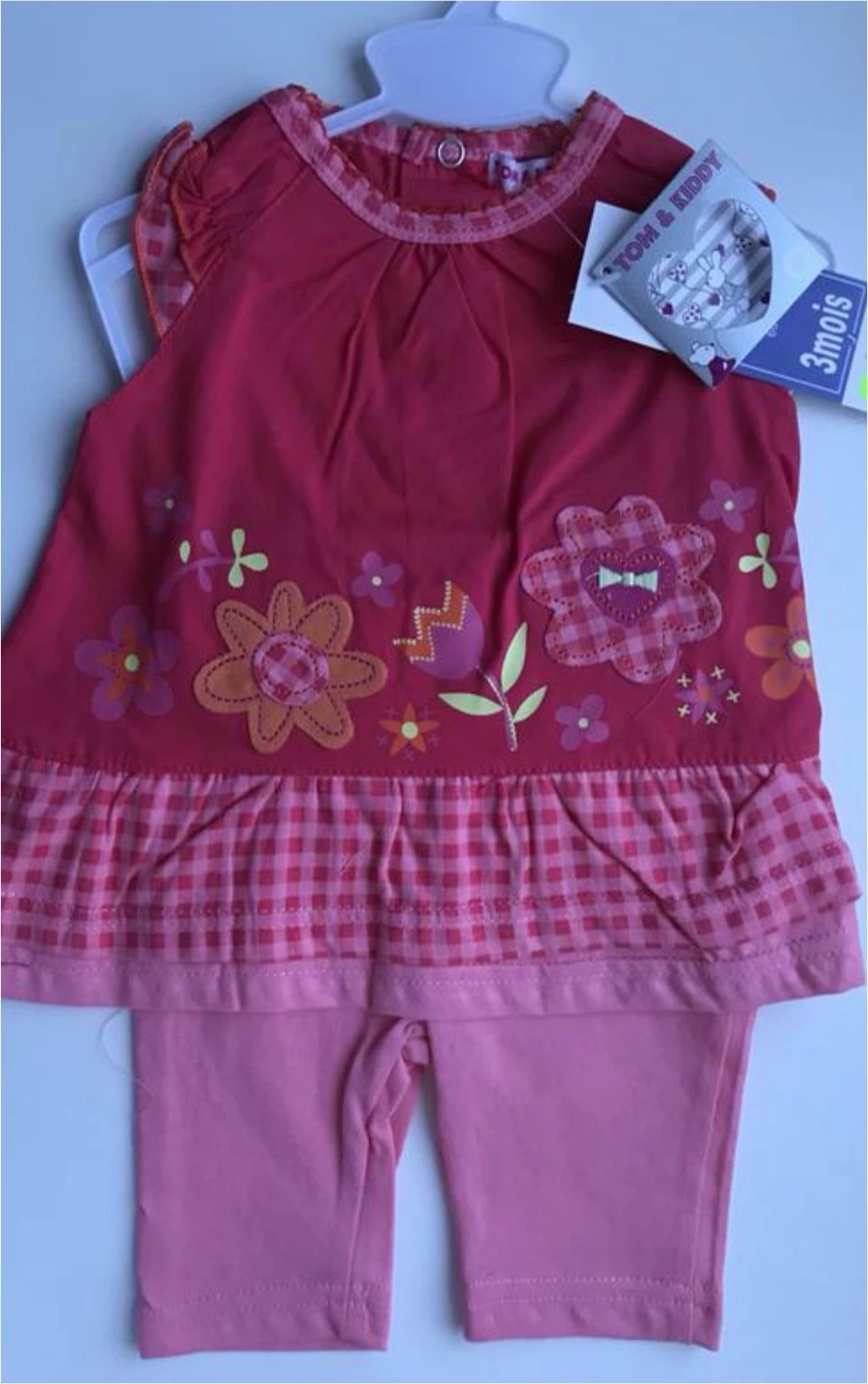 NEW TOM & KiDDY Girls 2-Piece Tunic & Shorts Set 2-3M, 4-6M - photo 3