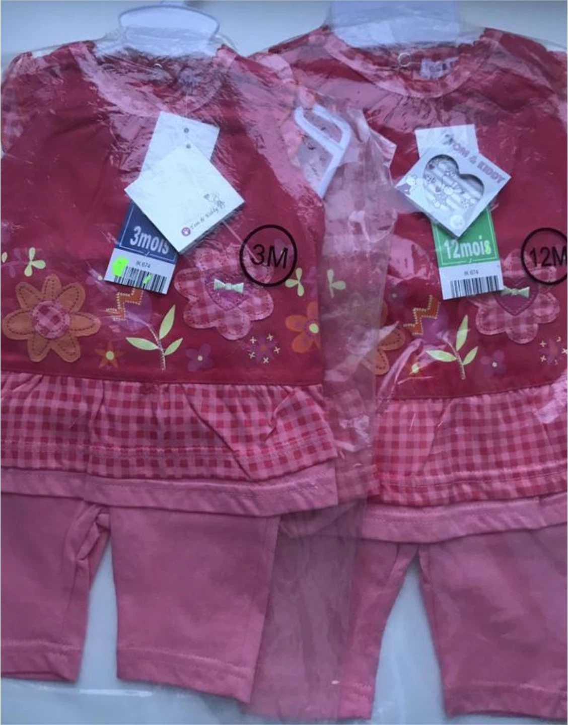 NEW TOM & KiDDY Girls 2-Piece Tunic & Shorts Set 2-3M, 4-6M - photo 4