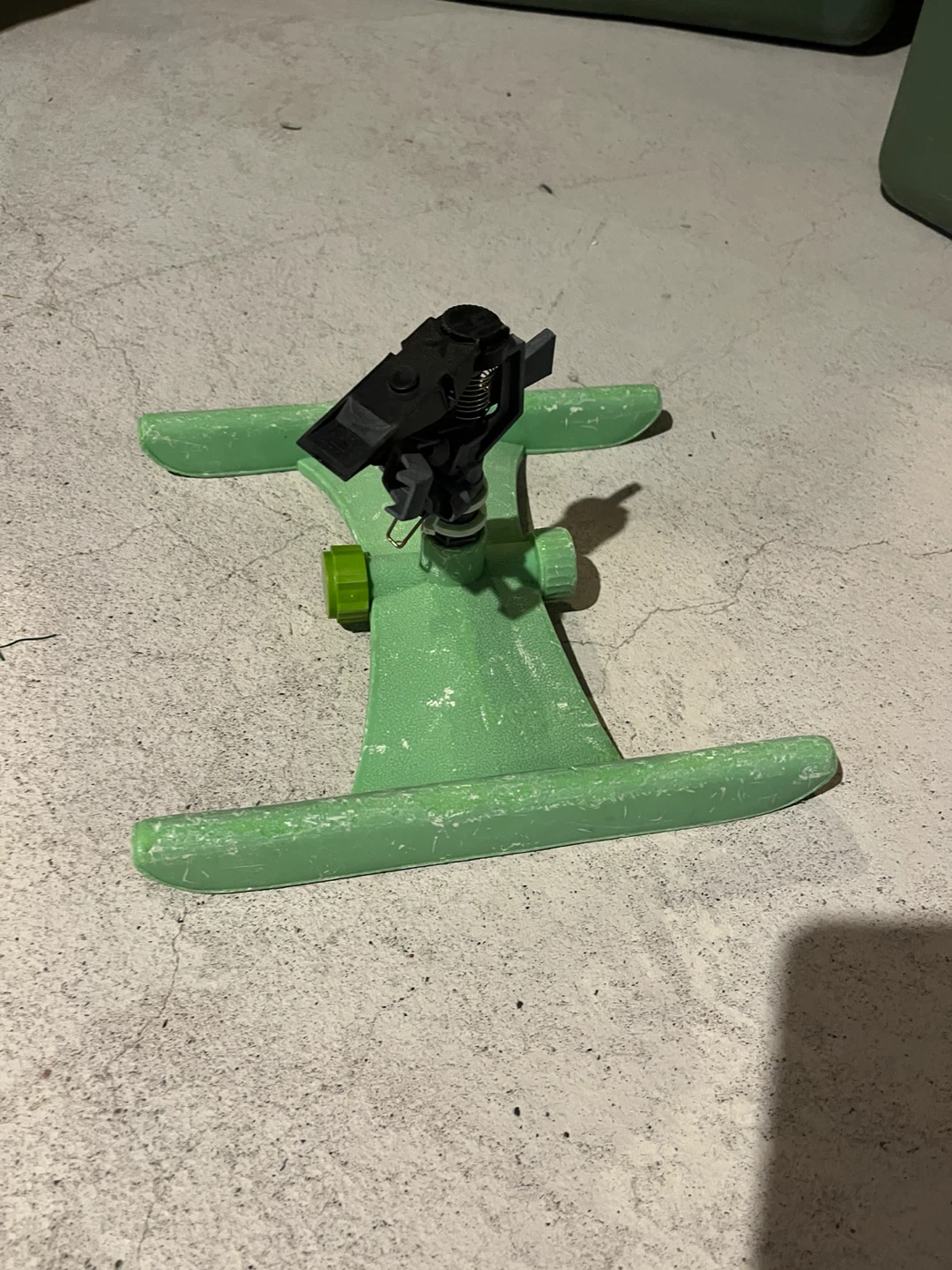Green Oscillating Sprinkler Base