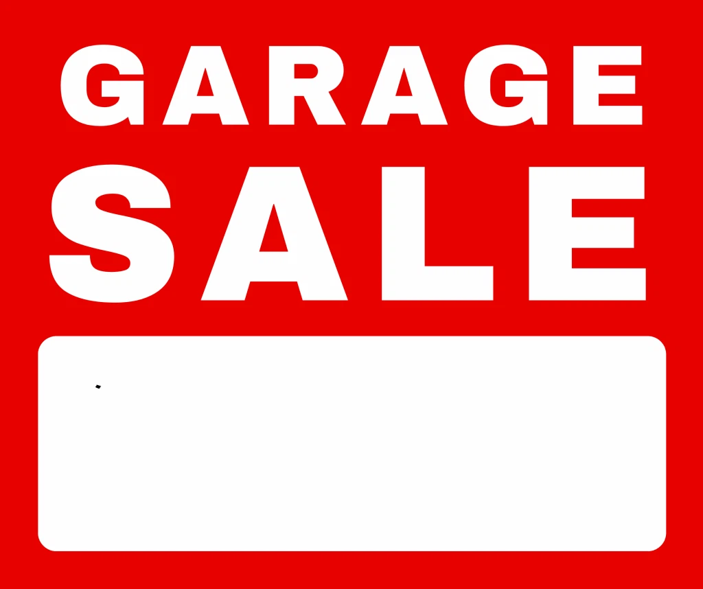 Garage Sale Saturday July 19