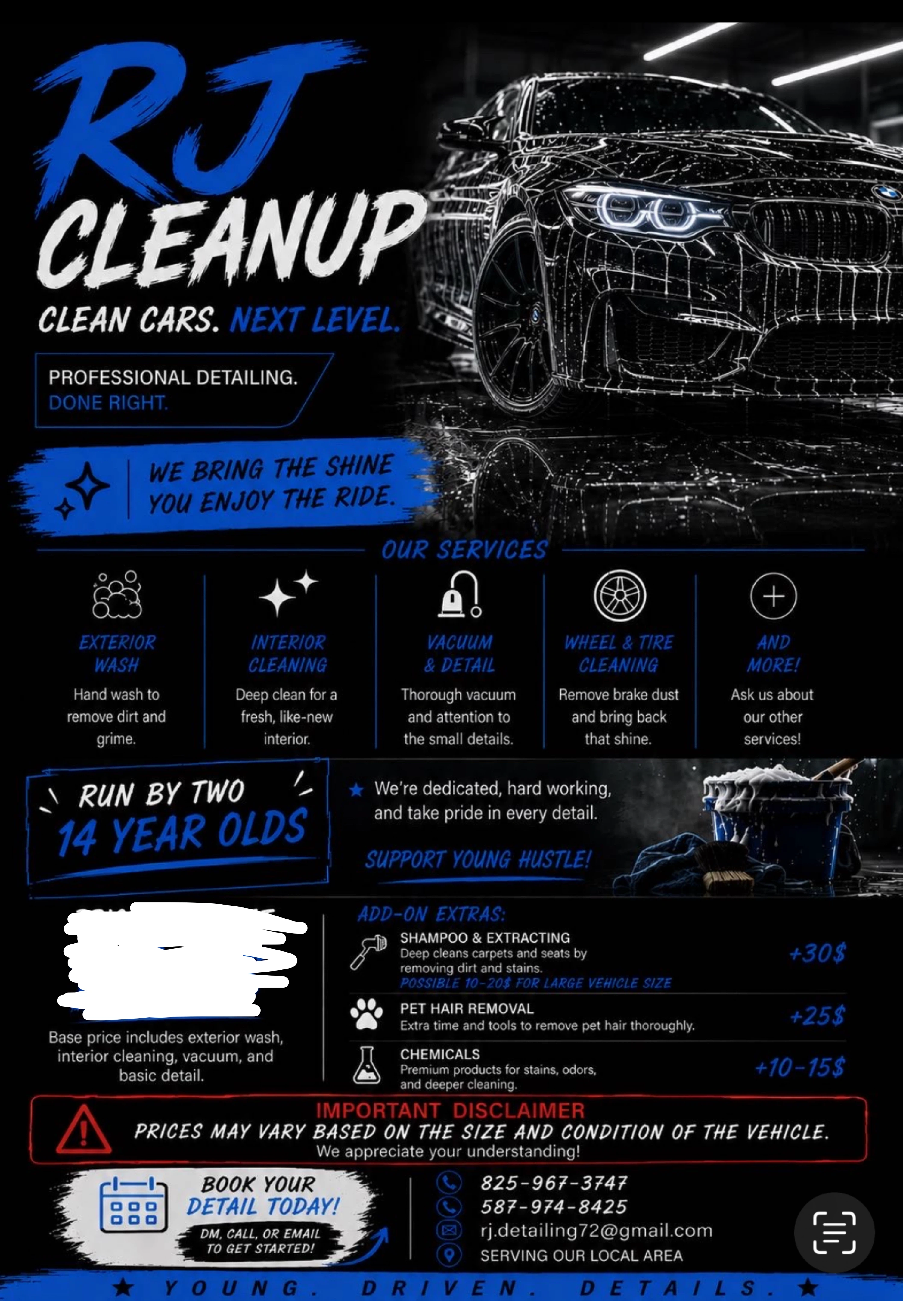 RJ Cleanup Professional Car Detailing Services