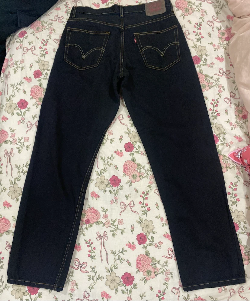 Levi's Relaxed Fit Black Jeans with Rhinestone Stars - photo 5